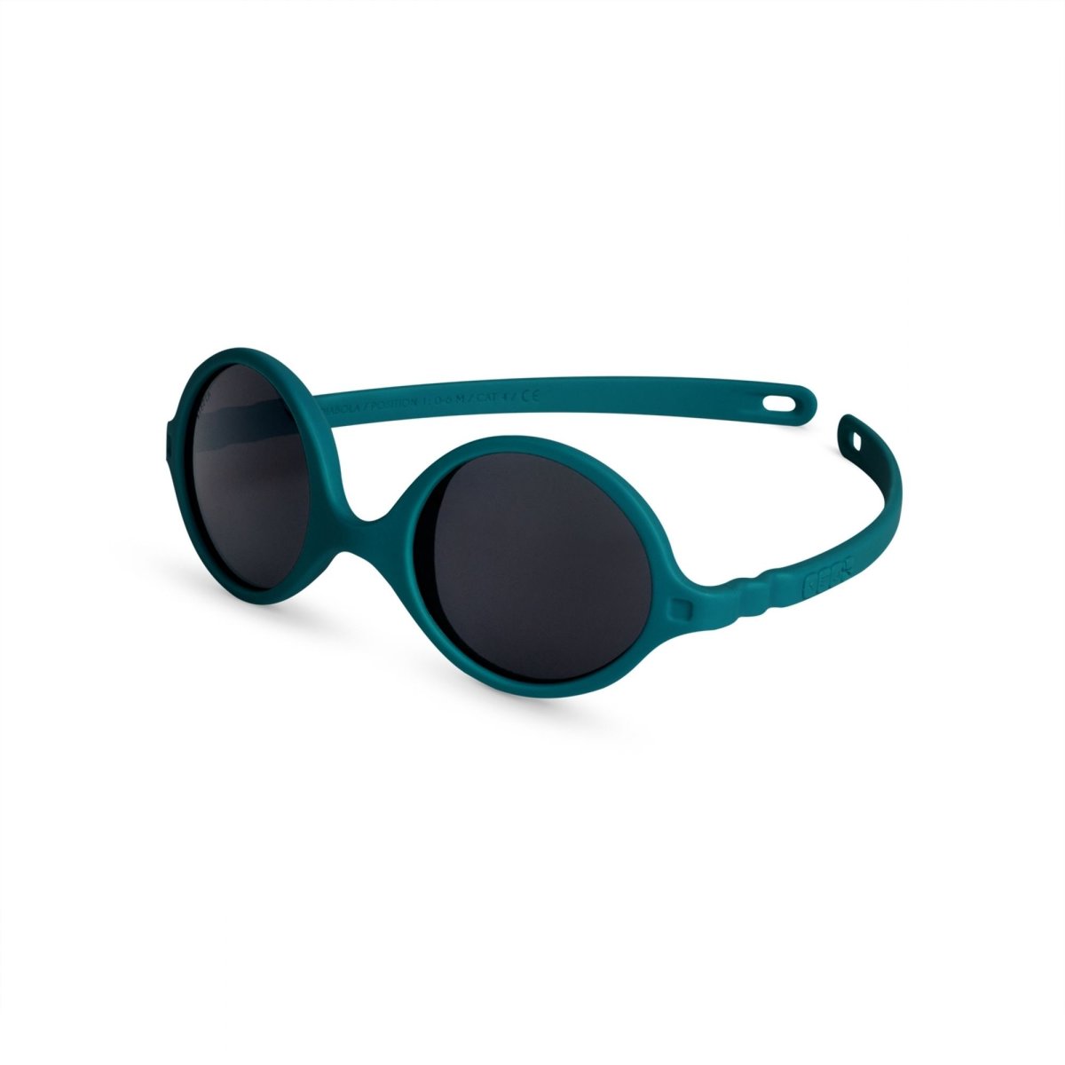 Lunettes de soleil bébé 0-1 an Diabola Vert paon vert, KI ET LA