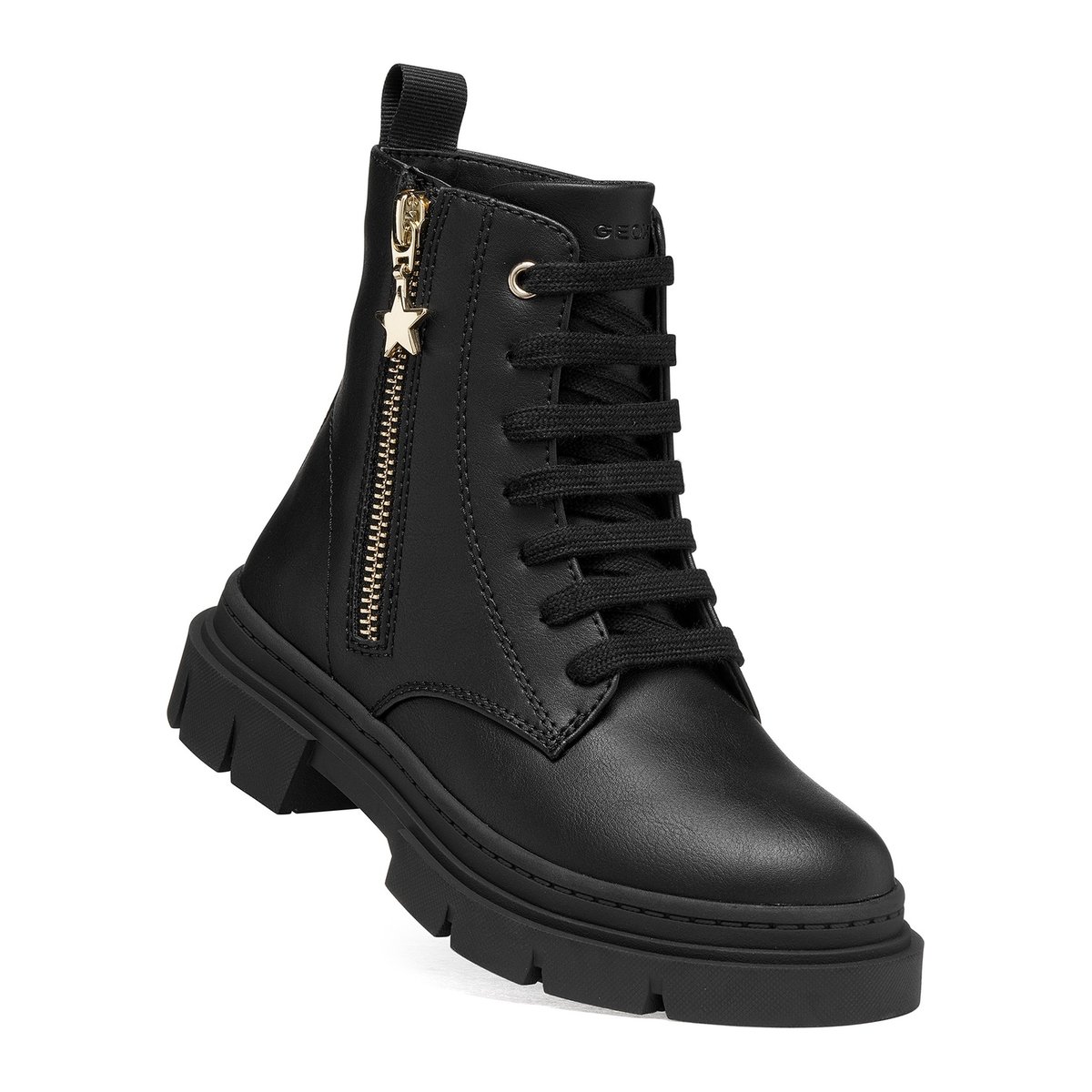 Bottines zippées et à lacets, KARSYN noir, GEOX