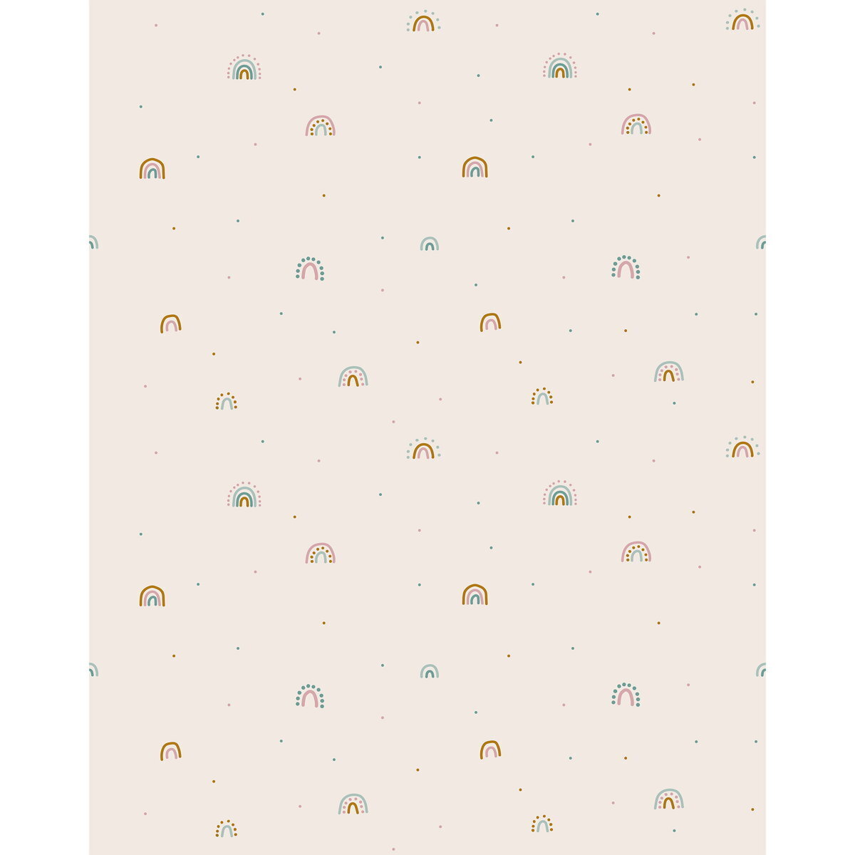 Papier peint Textile - ARCOIRIS multicolore, KENAY