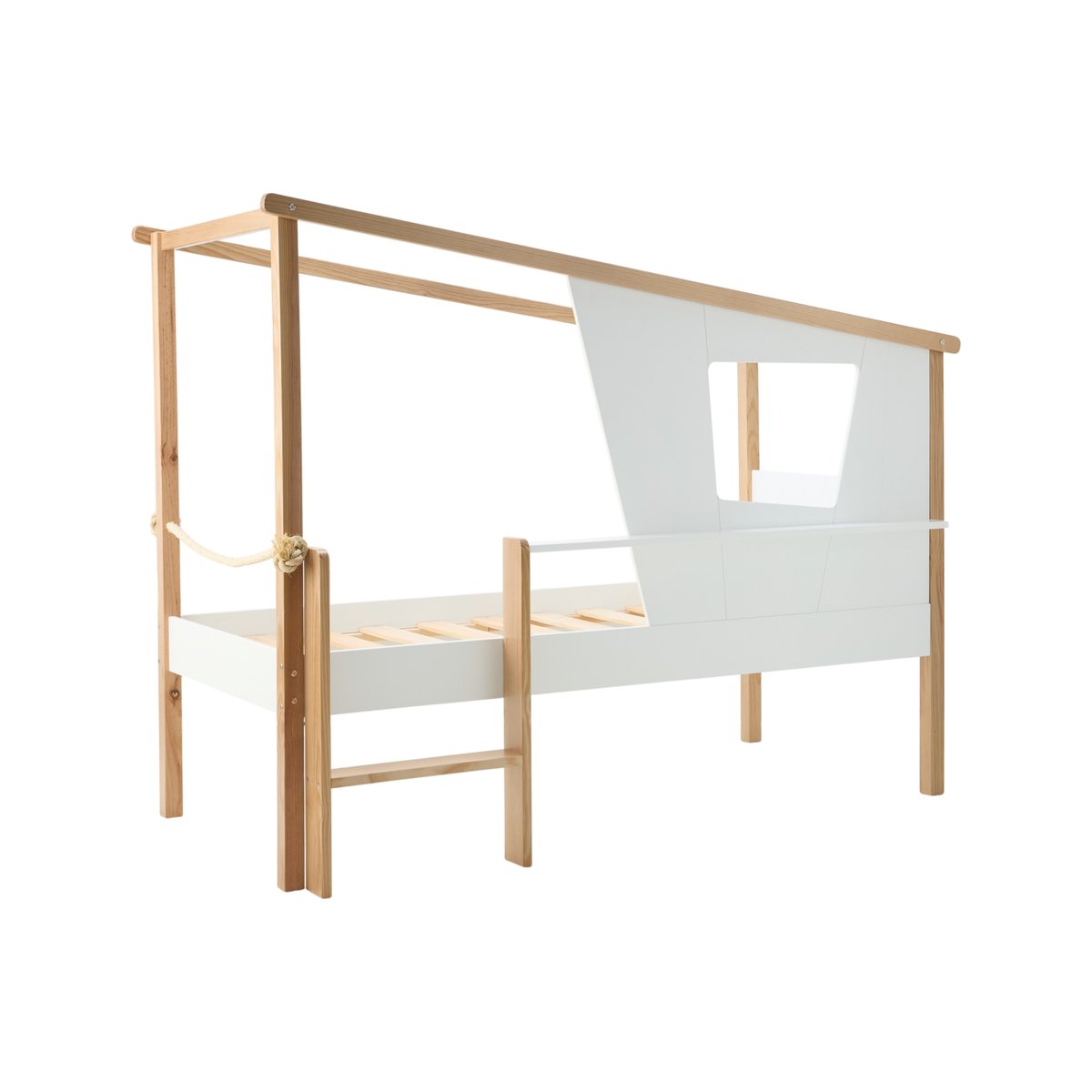 Lit cabane en bois Skipper multicolore, CAMIF