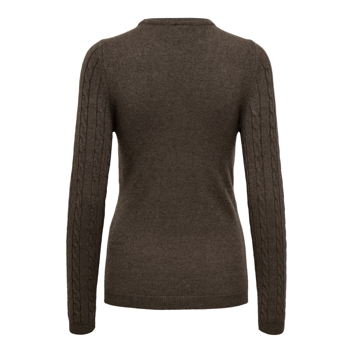 Pull En Maille chocolate brown 1, ONLY