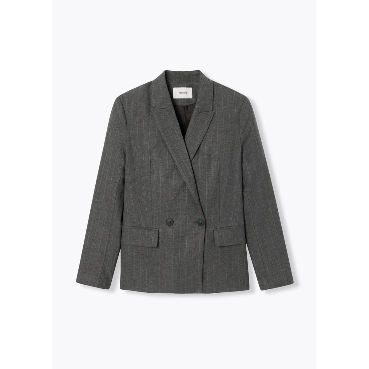 Veste de tailleur rayée gris, PROMOD
