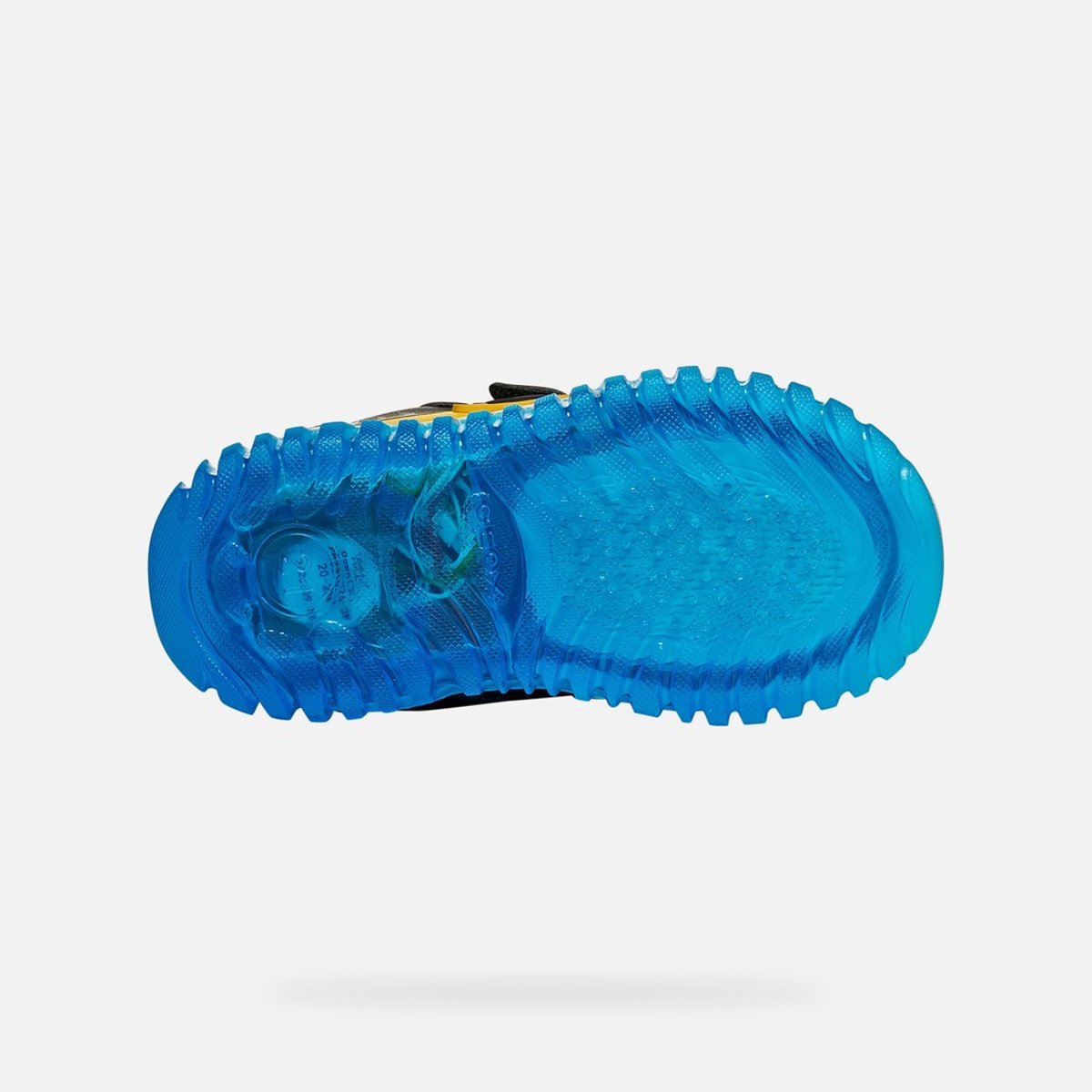 Baskets B LIGHTYLOO noir/jaune, GEOX