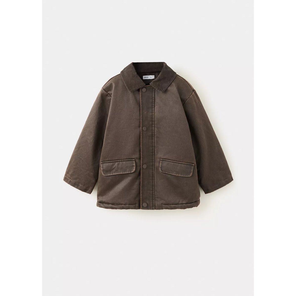 Manteau ciré marron, MANGO BABY