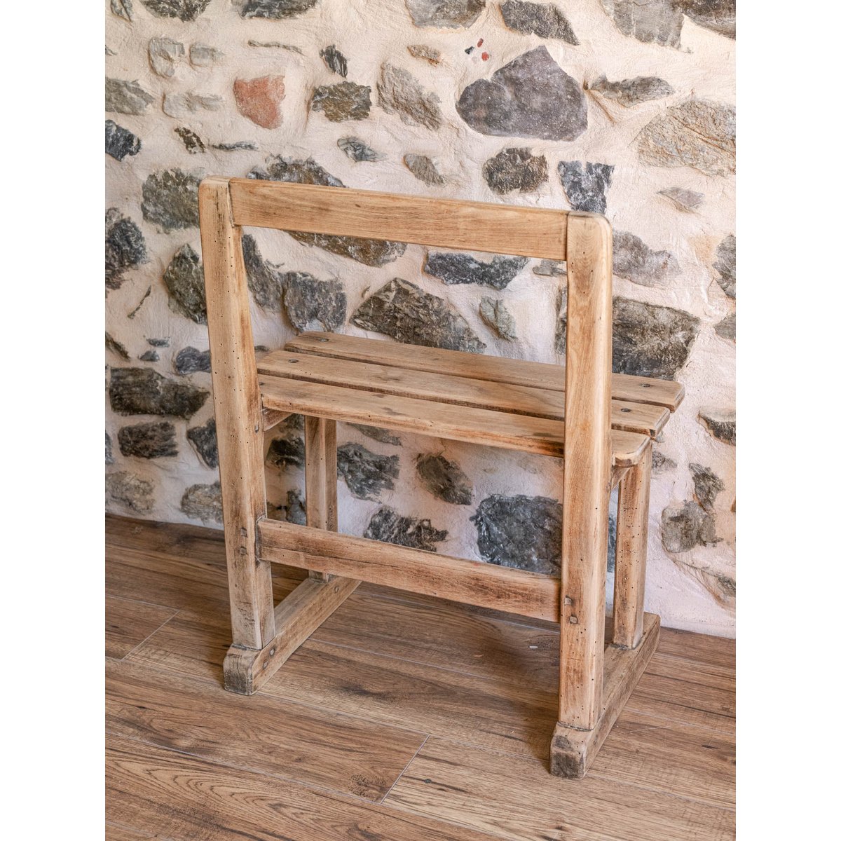 Banc en chêne Antoine N°419 - Bon état bois clair, DEBONGOUT