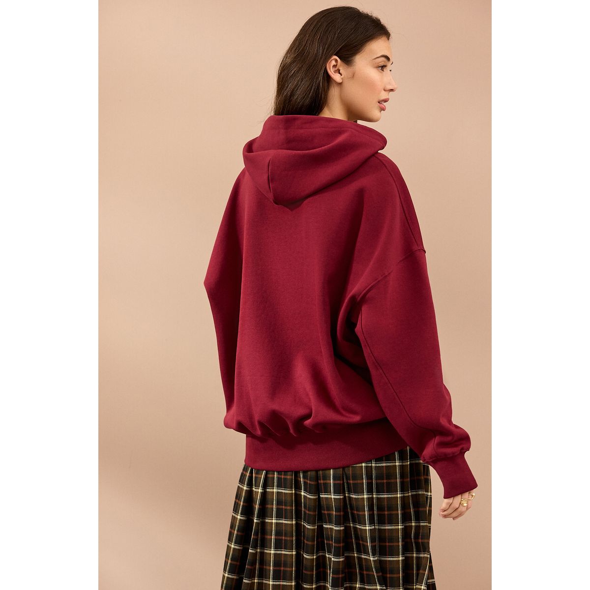 Sweat à capuche broderie california rouge bordeaux, NEXT