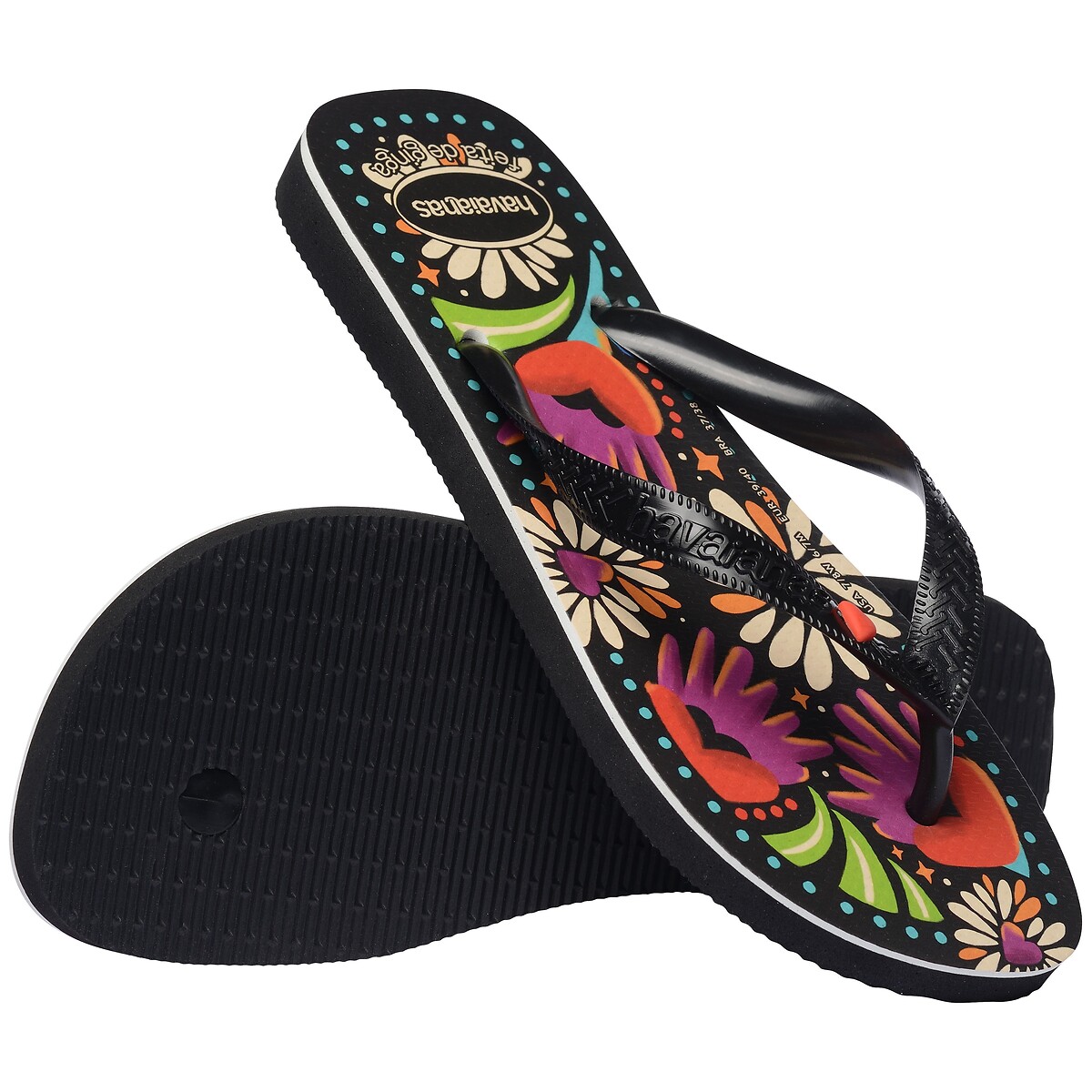 Tongs HAV TOP BEGONIA noir, HAVAIANAS
