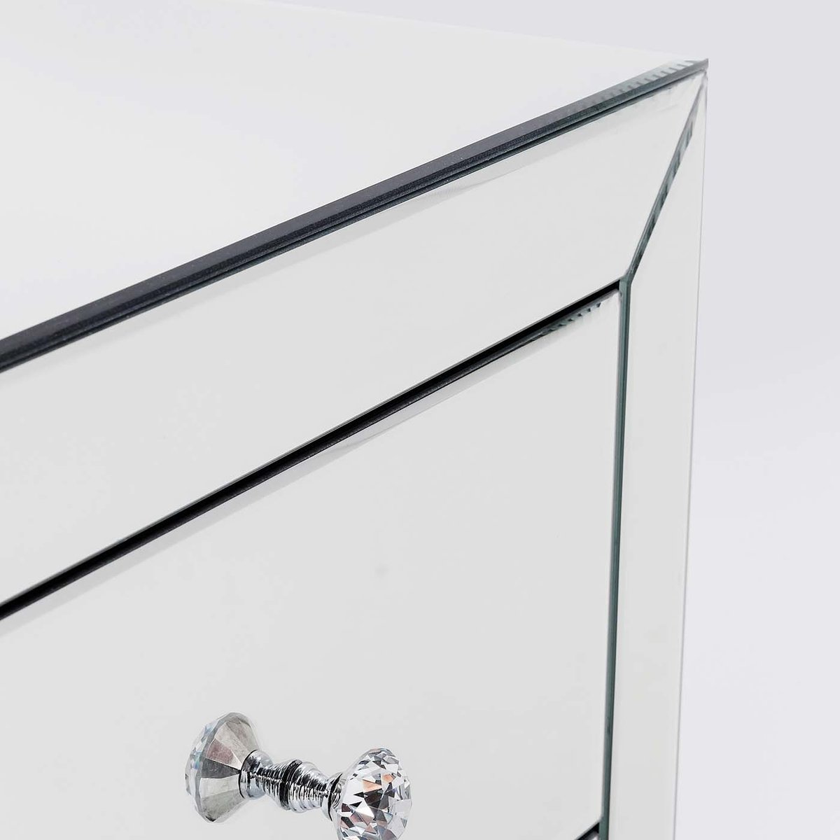 Chiffonnier en verre miroir, LUXURY argent, KARE DESIGN
