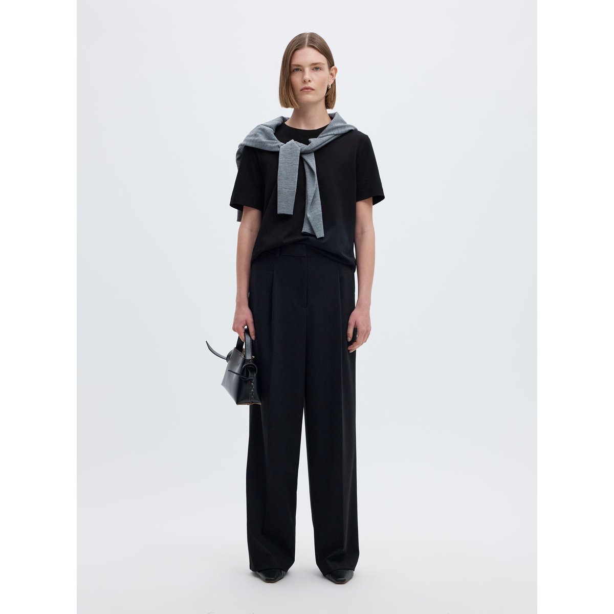 T-Shirt noir - black, SELECTED