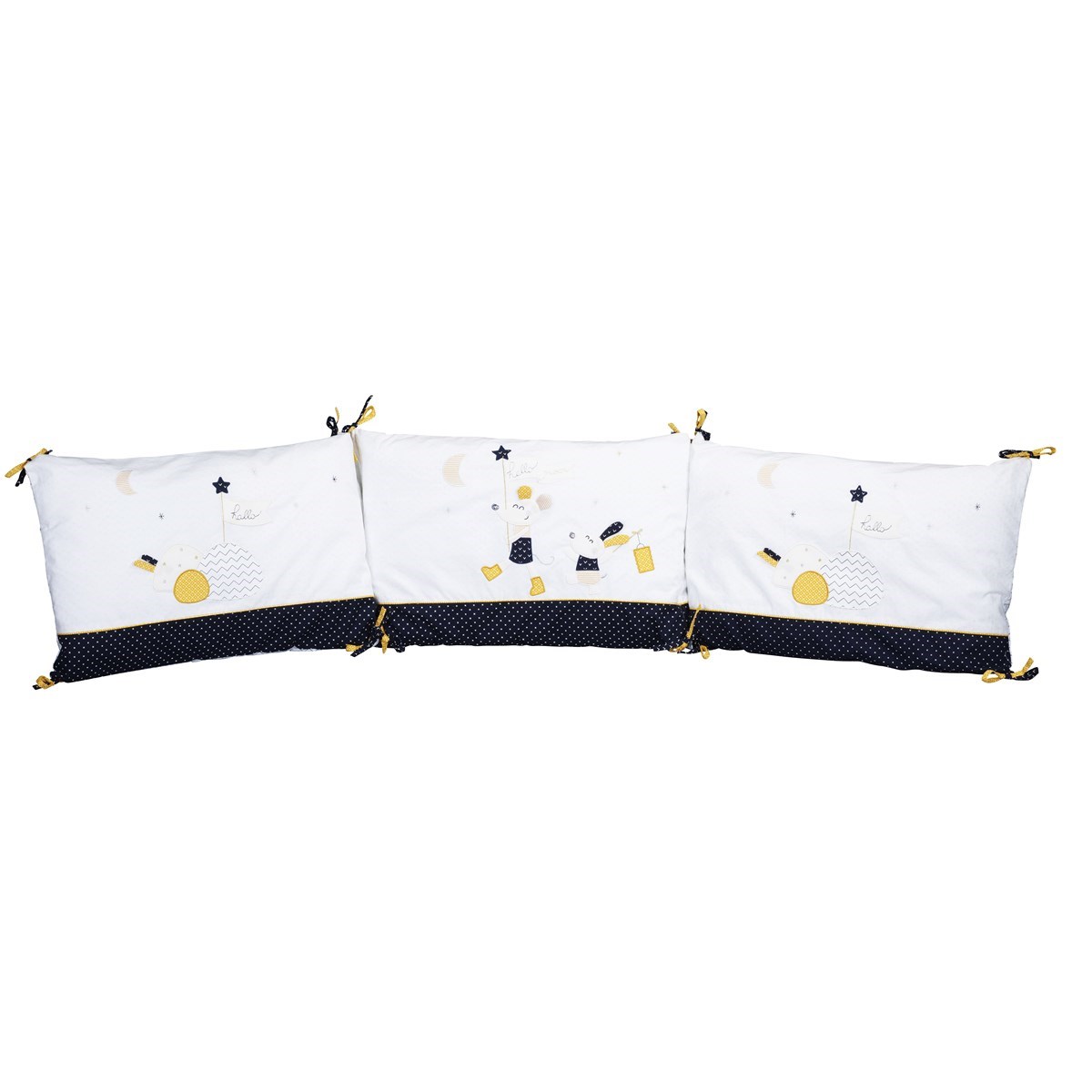 Tour de lit ou en coton blanc, SAUTHON