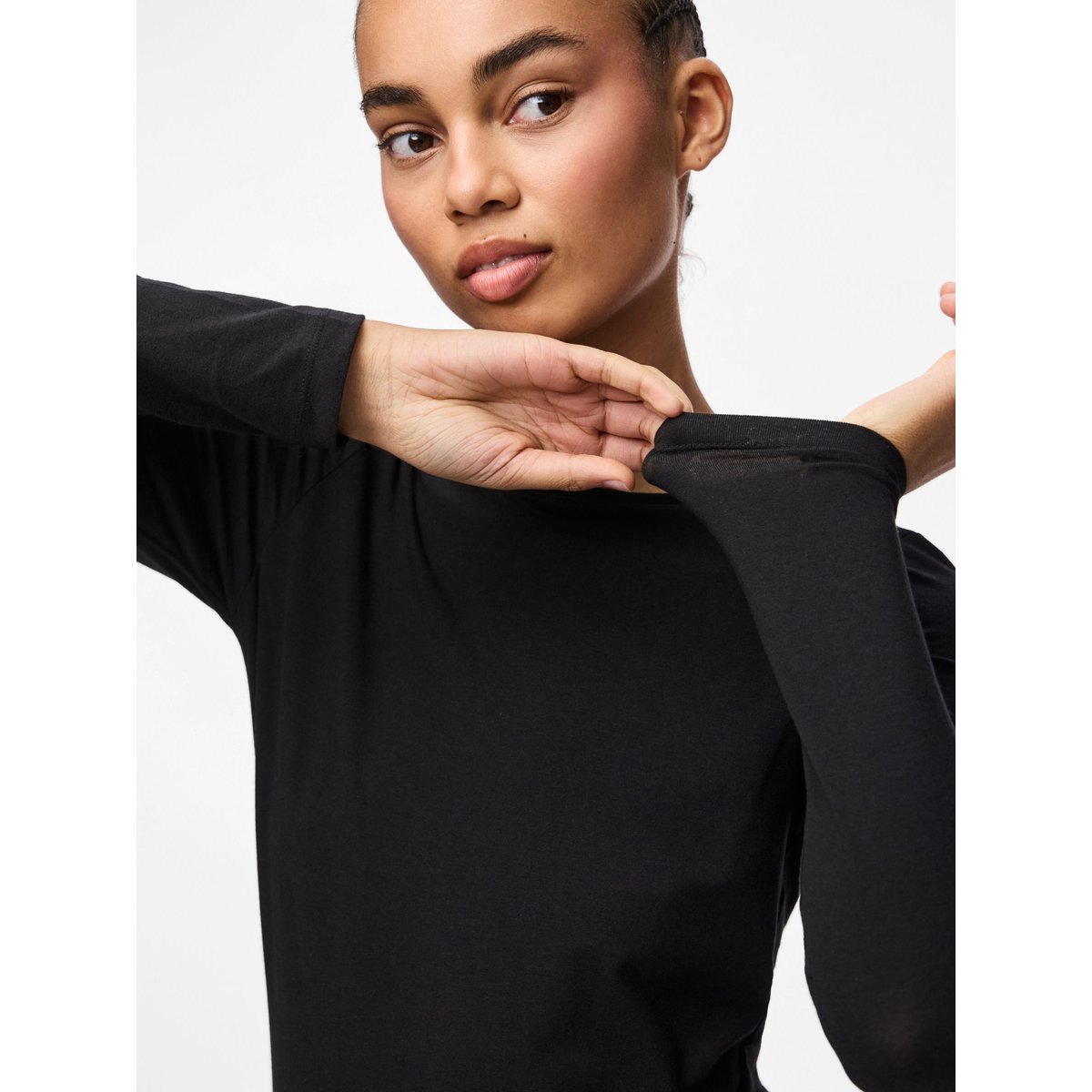 Top À Manches Longues noir - black, PIECES