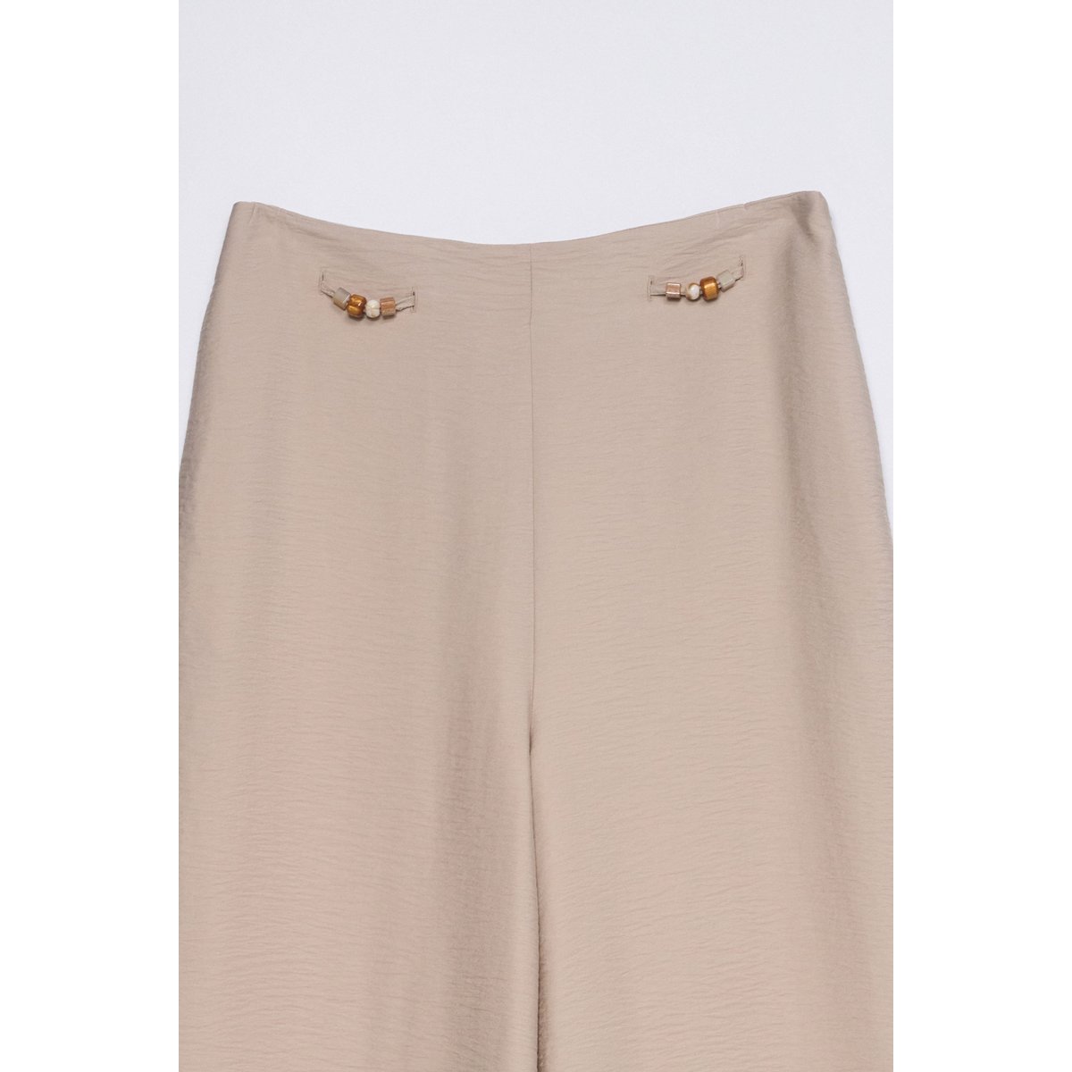 PANTALON FLUIDE WIDE LEG ecru, SALSA JEANS