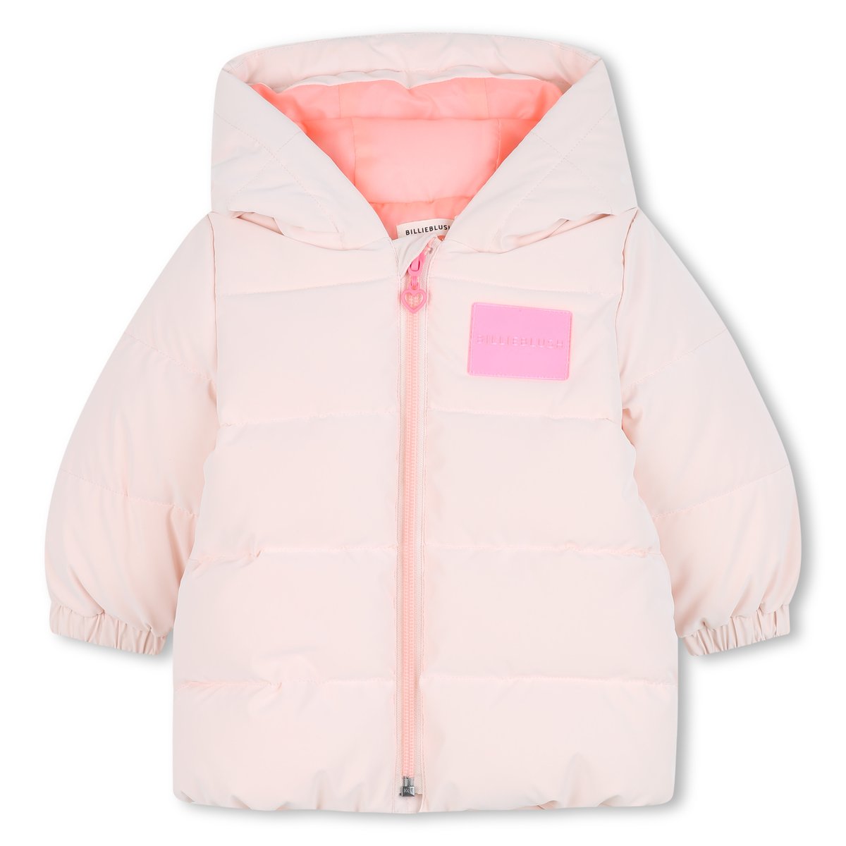 Veste en duvet matelassée avec capuche rose courage, BILLIEBLUSH