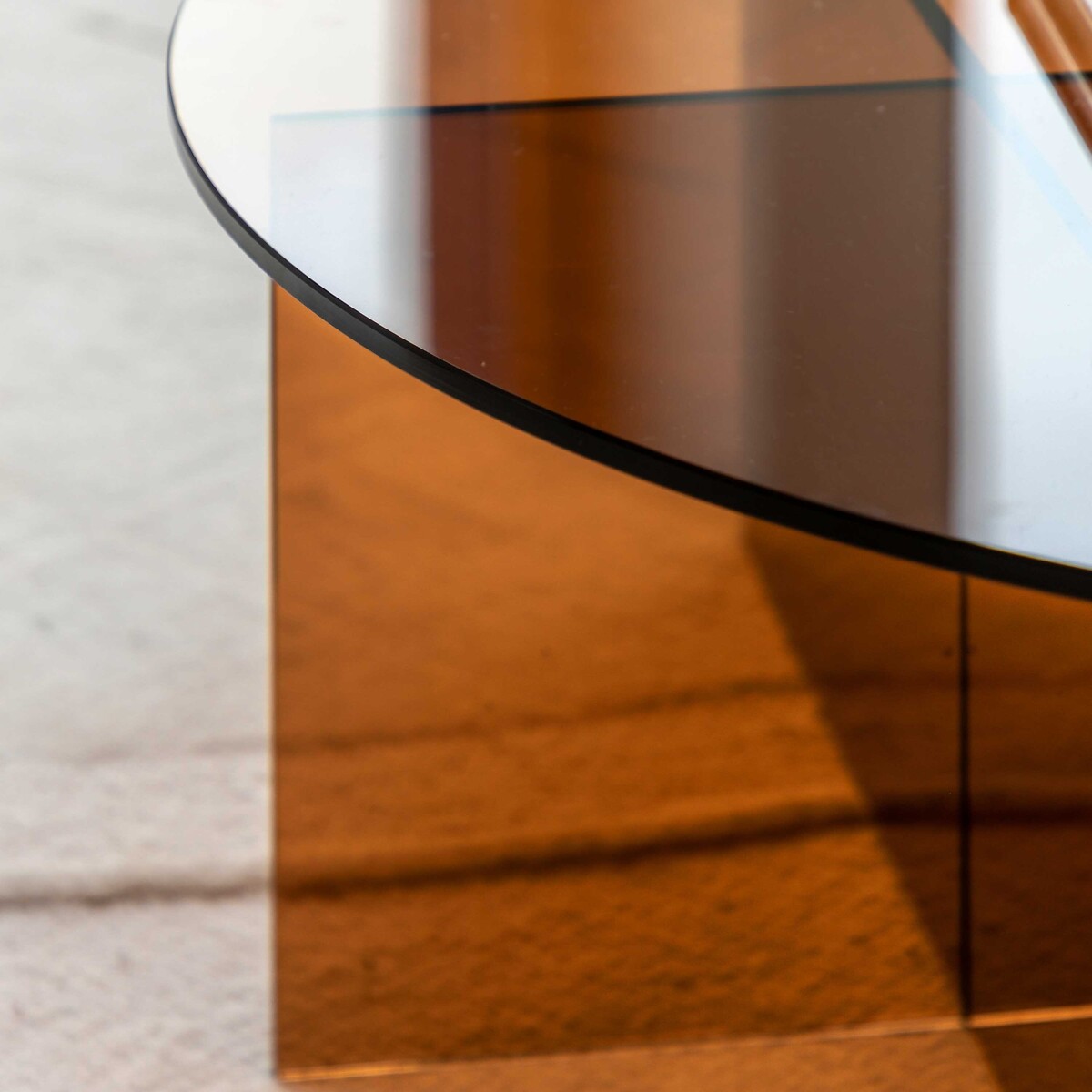 Percy Glass Coffee Table bronze, ÉDITÉ
