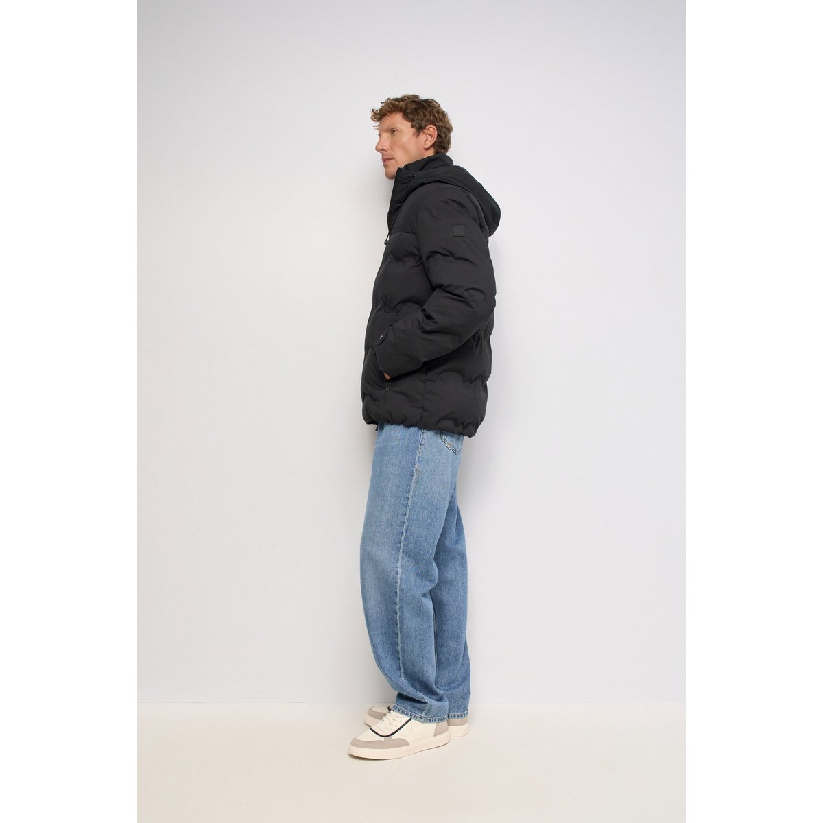 DOUDOUNE À CAPUCHE noir, SALSA JEANS