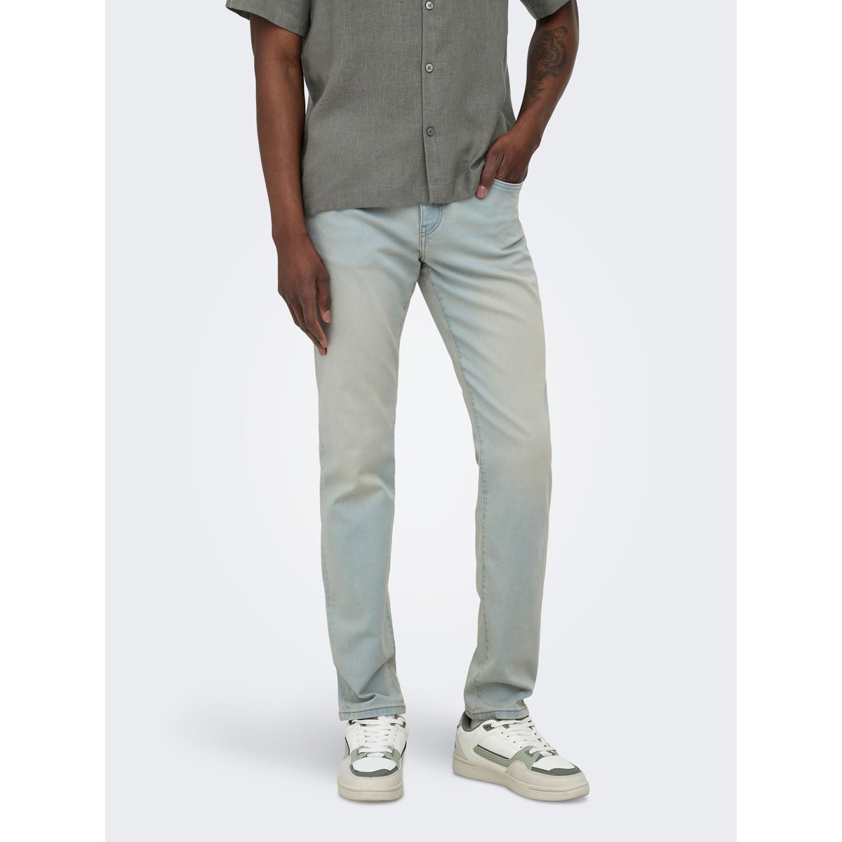 Coupe Regular light blue denim, ONLY & SONS
