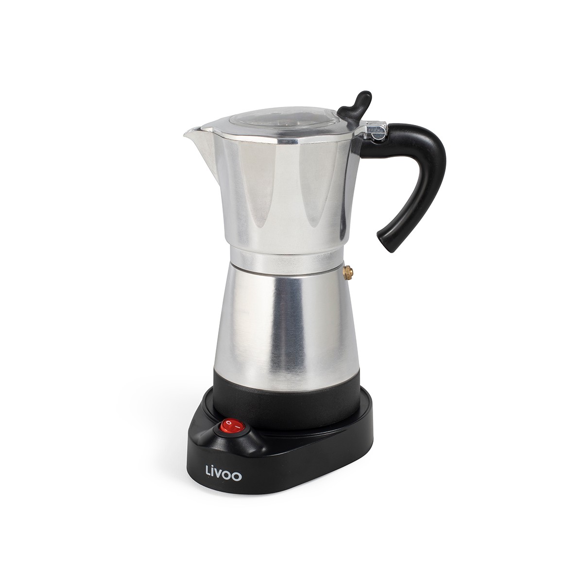 Cafetière italienne électrique argent, LIVOO
