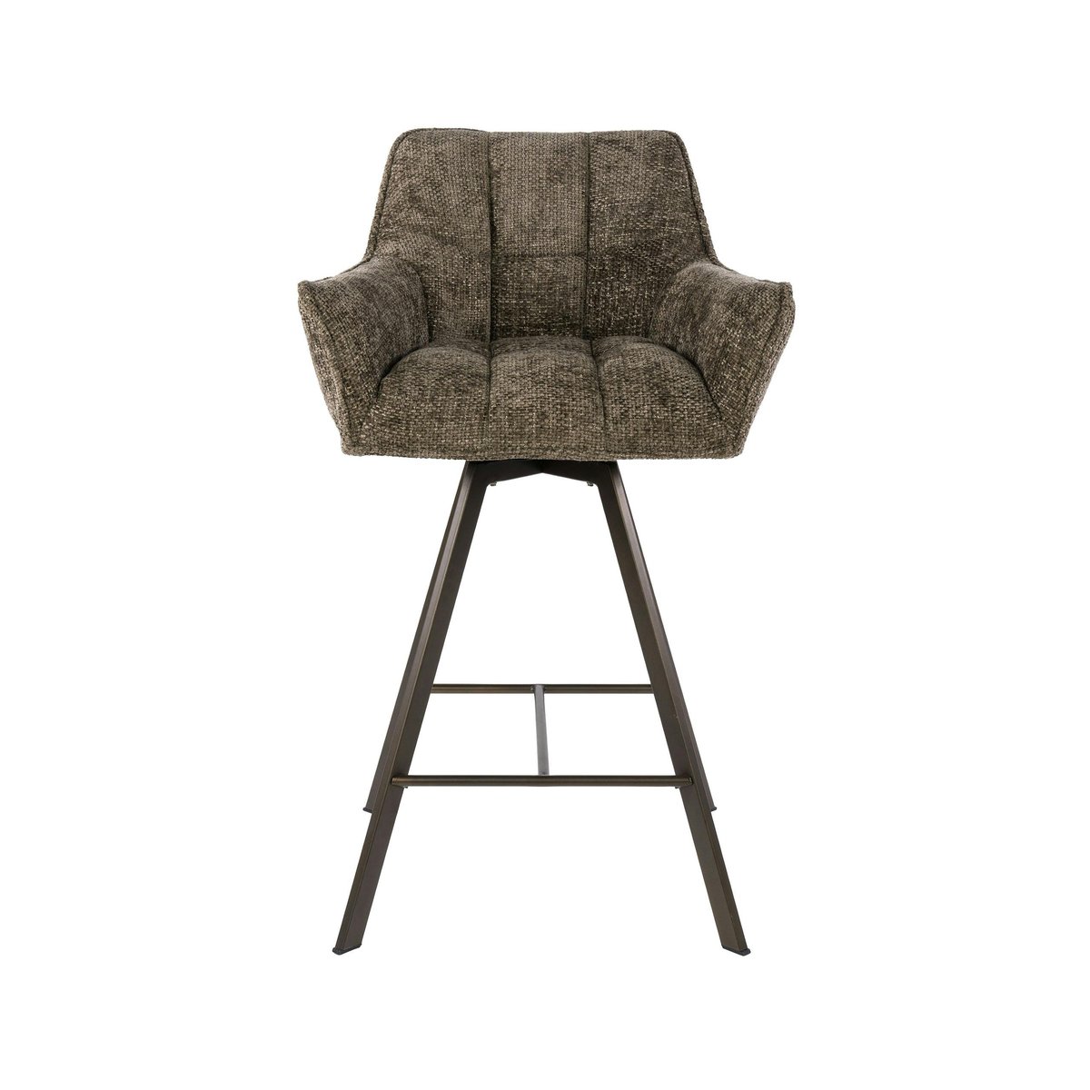 Lot de 2 tabourets de bar pivotants MELBOURNE taupe, PIER IMPORT