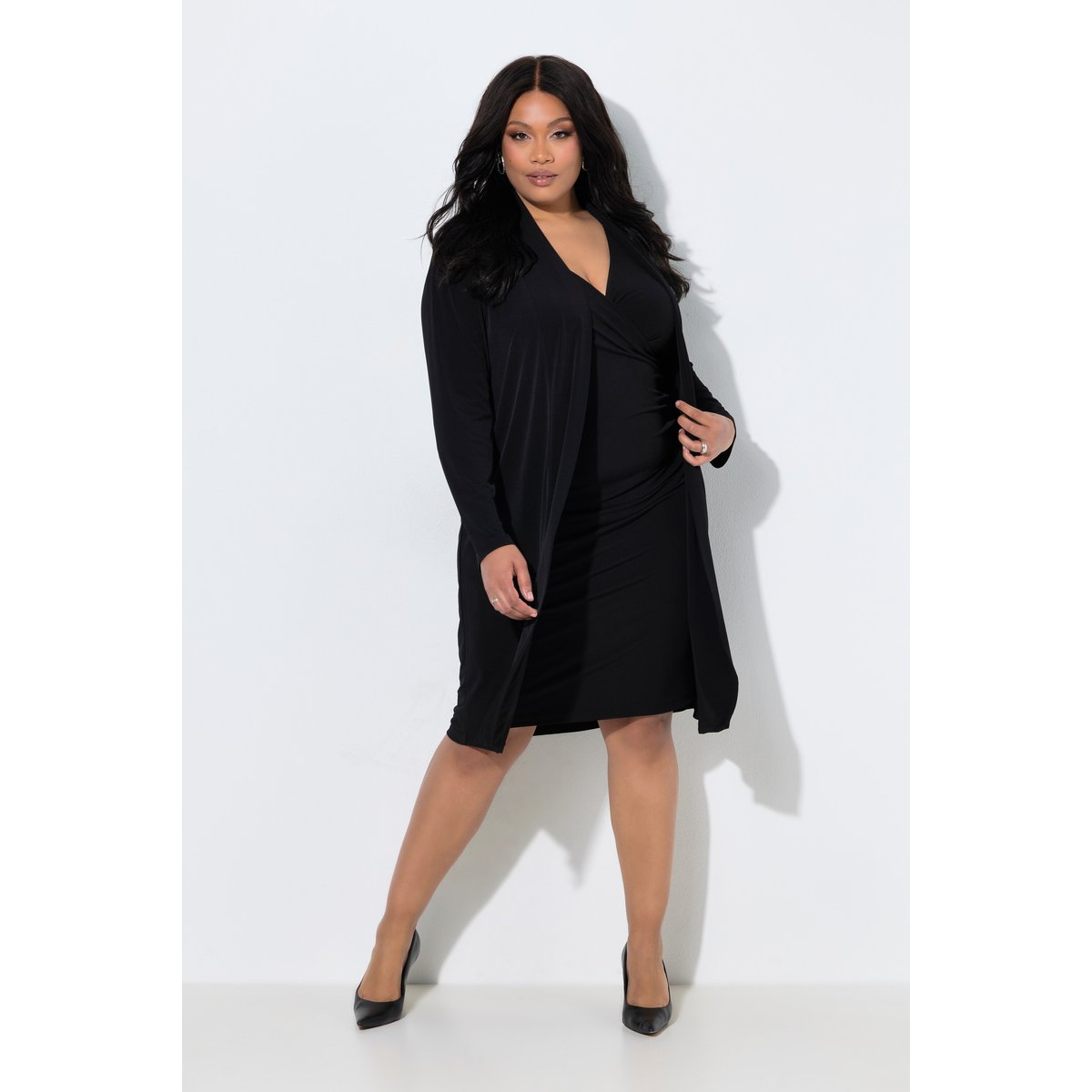 Veste en jersey noir, ULLA POPKEN