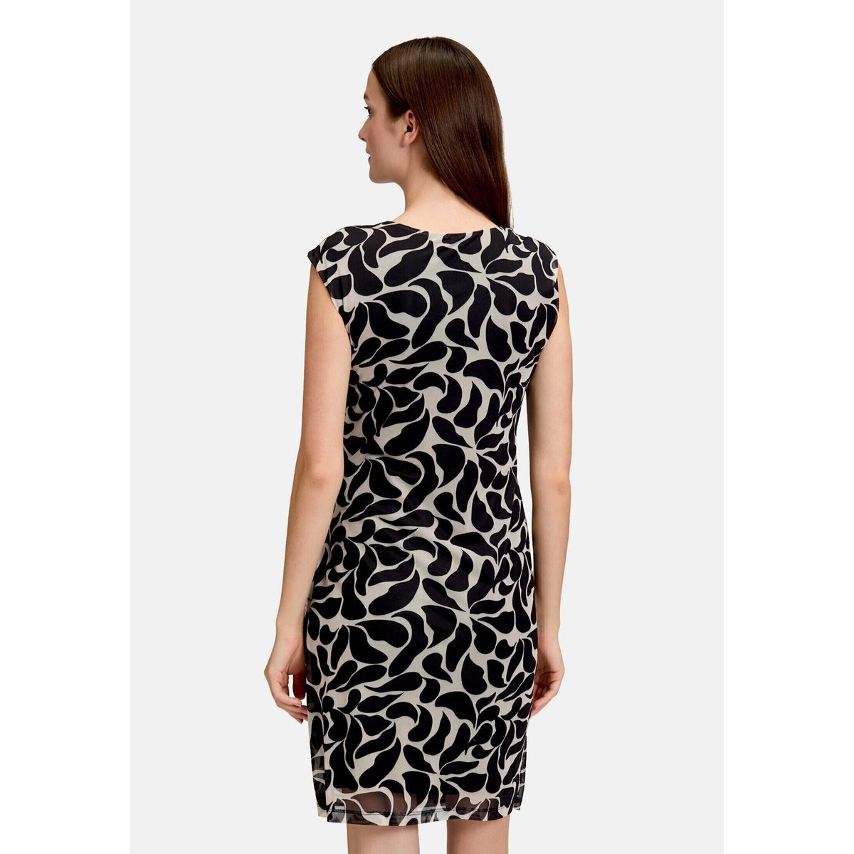 Robe casual sans manches blanc/noir, CARTOON