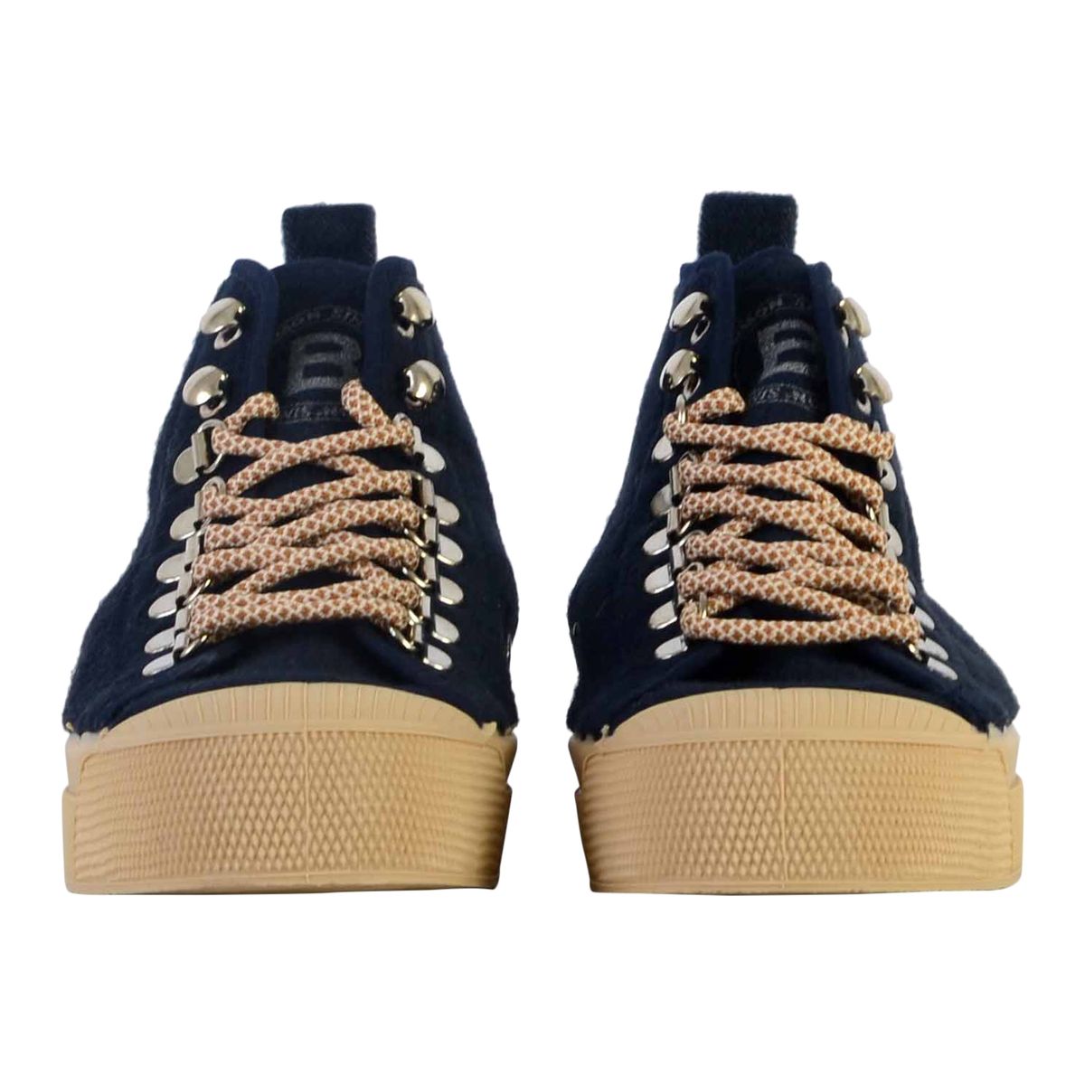Tennis Lacets Stella Wool marine, BENSIMON.