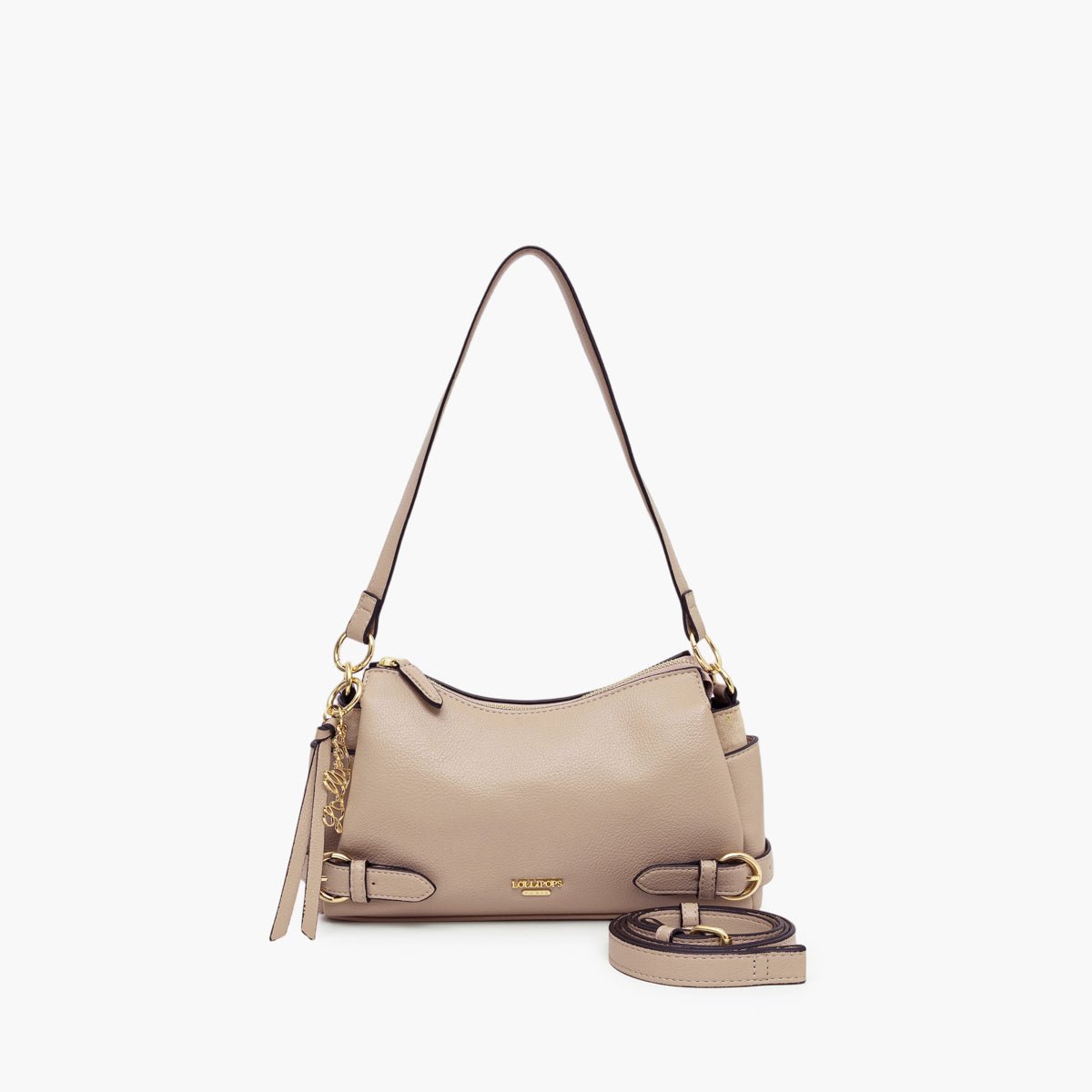 Sac porté épaule Tobi doré,taupe, LOLLIPOPS