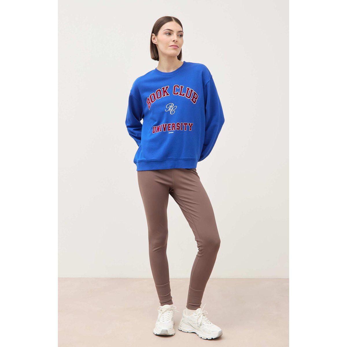 Sweat droit manches longues bleu electrique, BONOBO