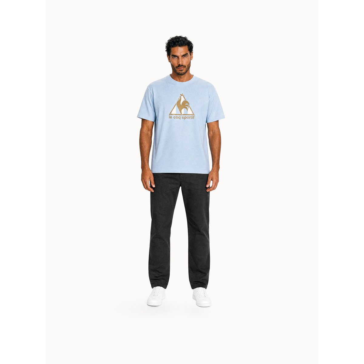 T-shirt relax Le Coq Sportif x Maradona en jersey de coton LCS CUP ciel camuset, LE COQ SPORTIF
