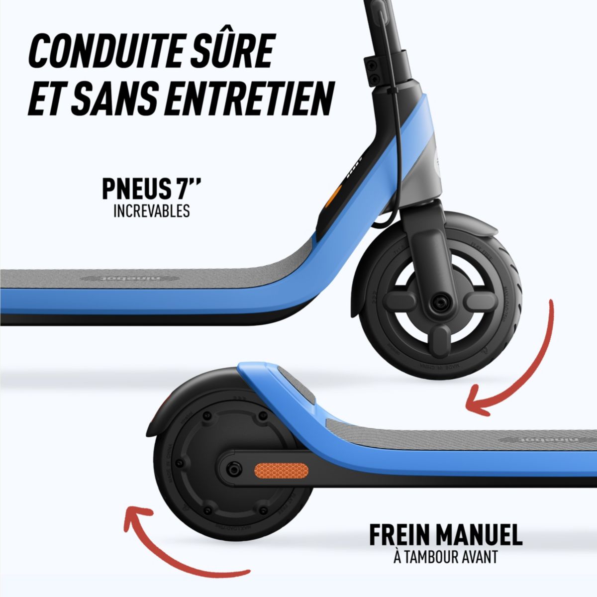 Trottinette électrique enfant C2 Lite bleu, NINEBOT