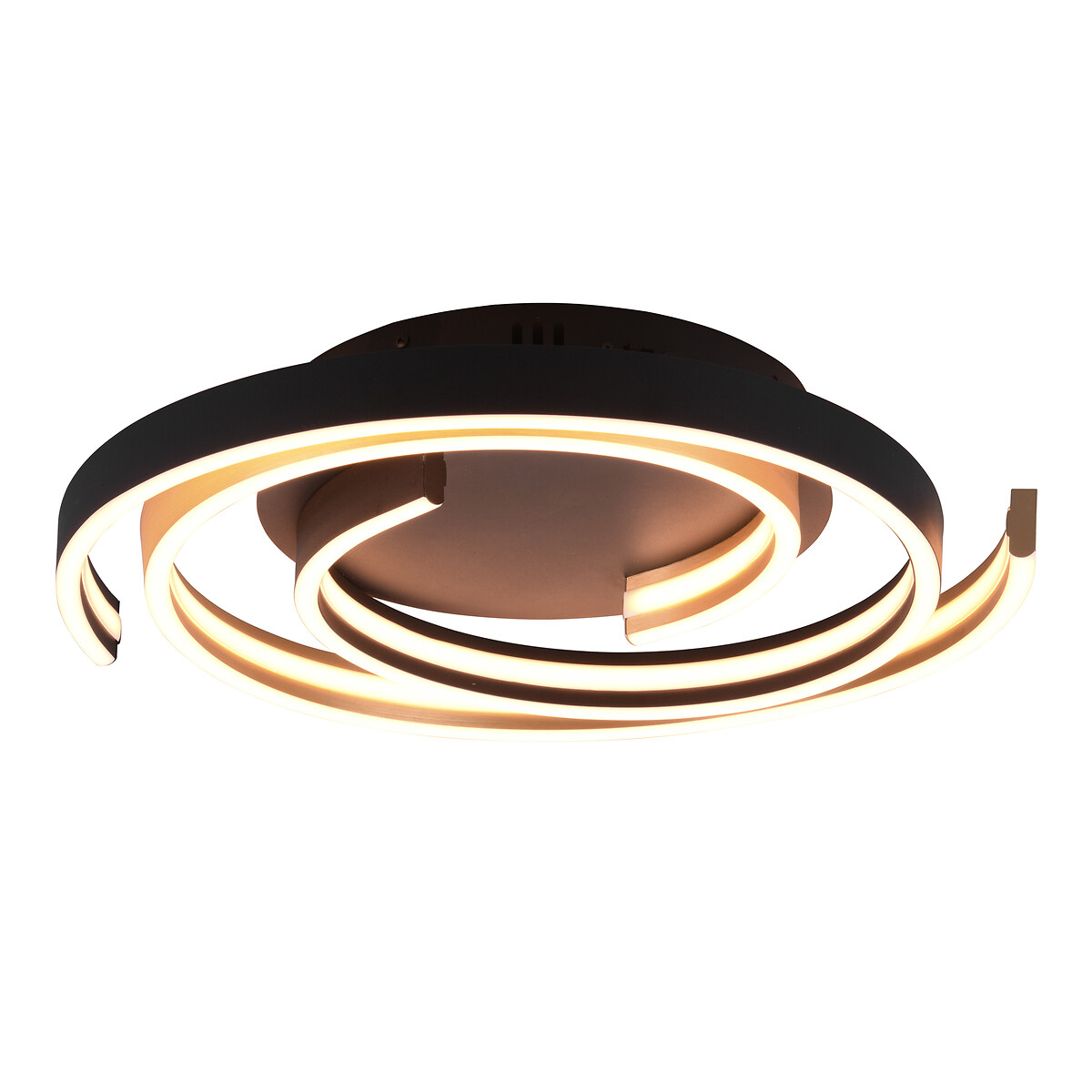 Candeeiro de teto Caya, TRIO Lighting latão mate, TRIO LIGHTING