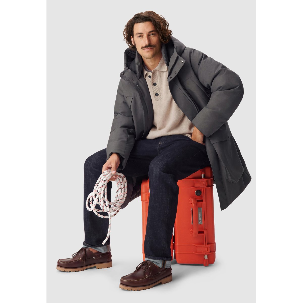 Doudoune longue WATERPROOF* gris foncé, IKKS