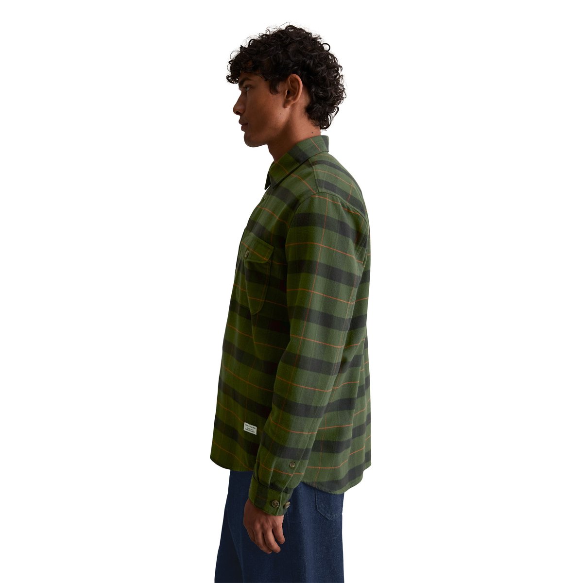 Survêtement en flanelle de coton bio légère vert foncé, MARC O’POLO DENIM