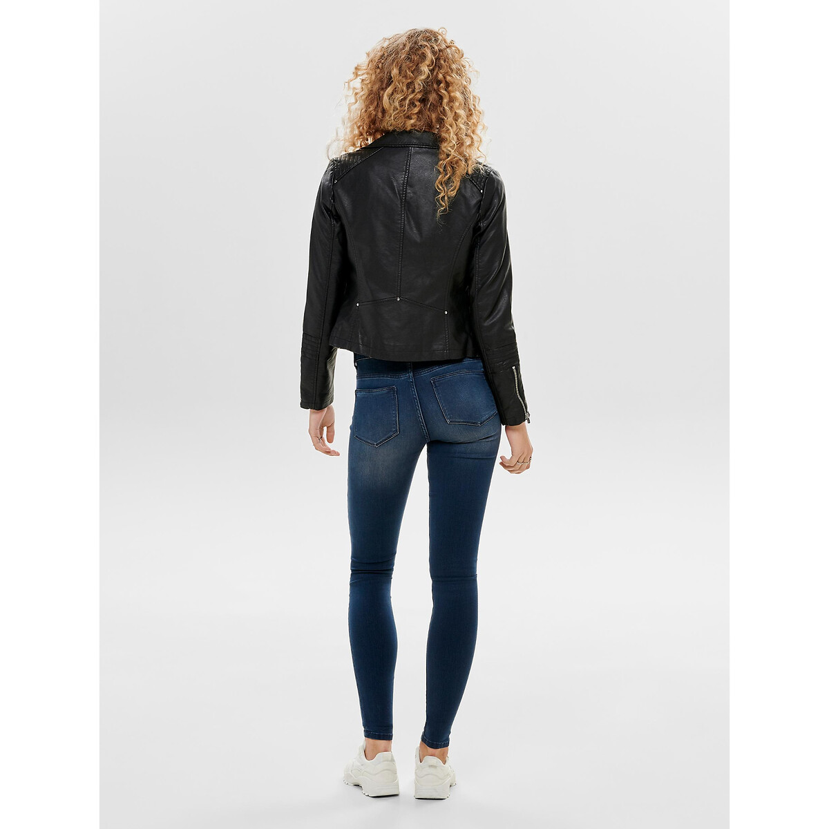 Blouson court fermeture zippée noir, ONLY