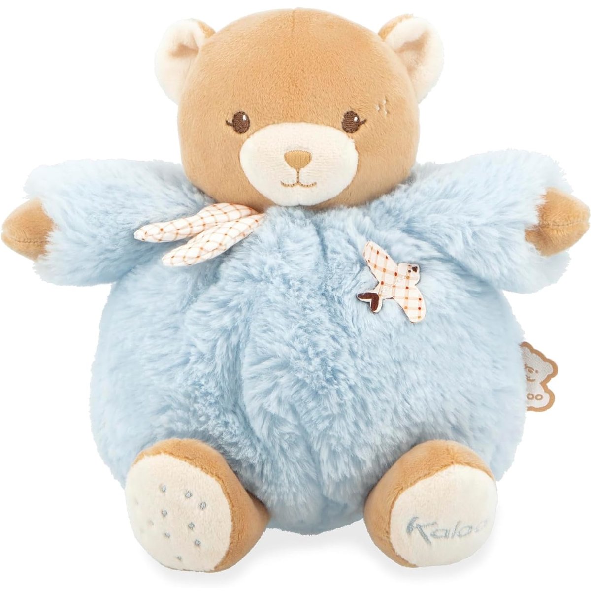 Peluche Ours Patapouf 17 cm bleu, KALOO