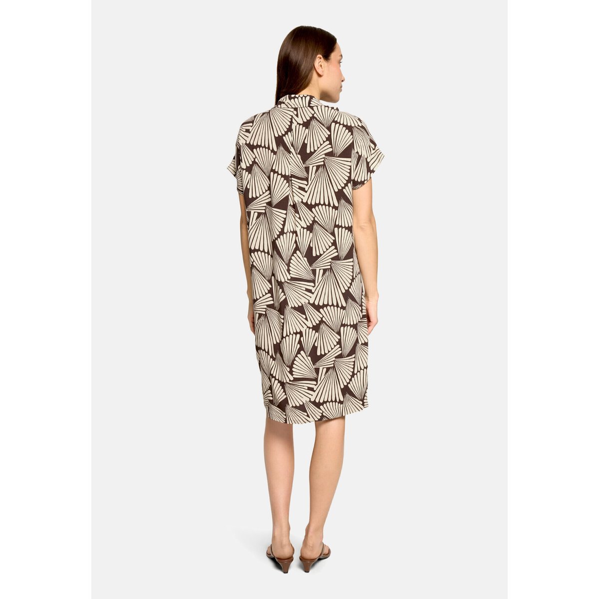 Robe d'été sans manches marron/beige, BETTY BARCLAY