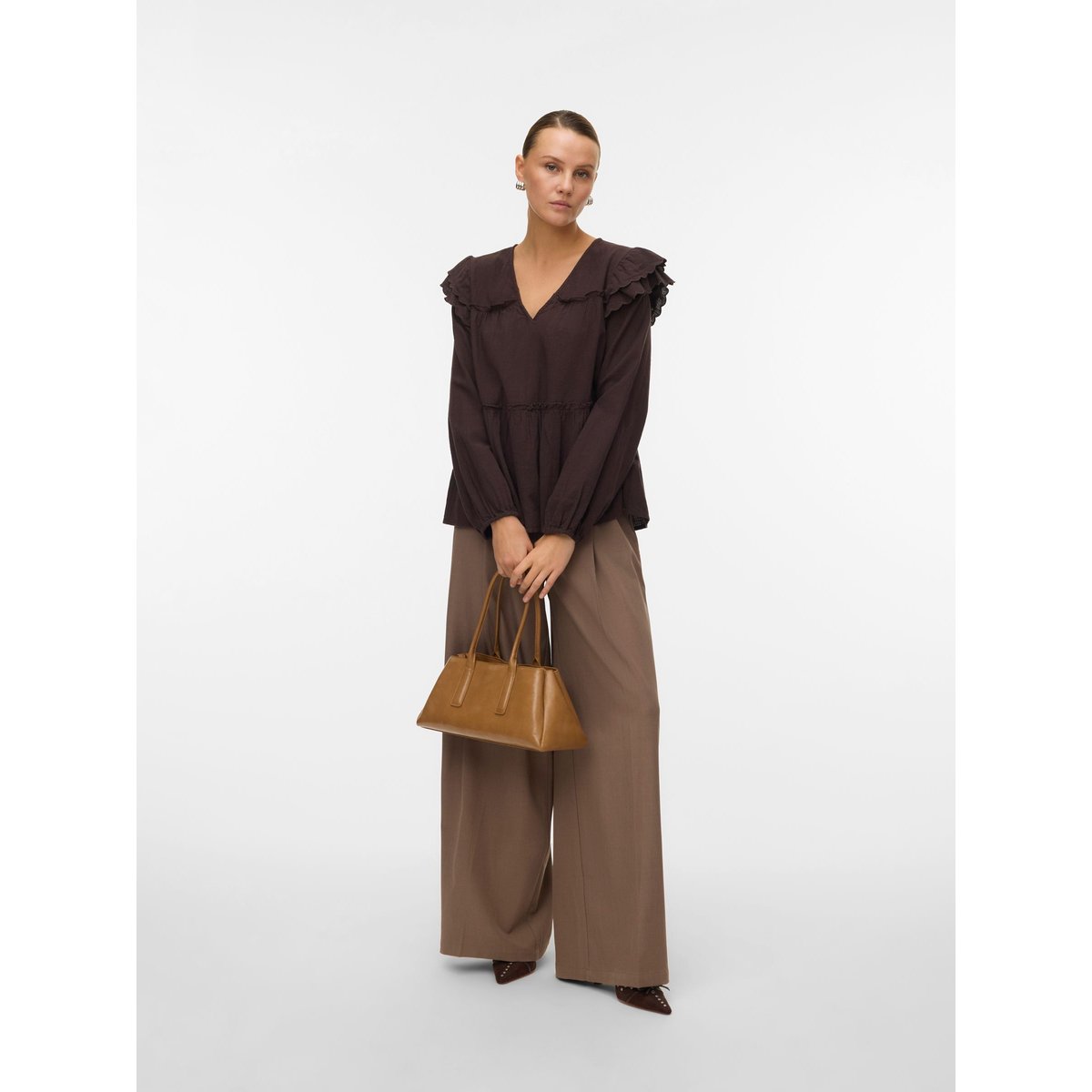Top marron - chocolate torte 1, VERO MODA