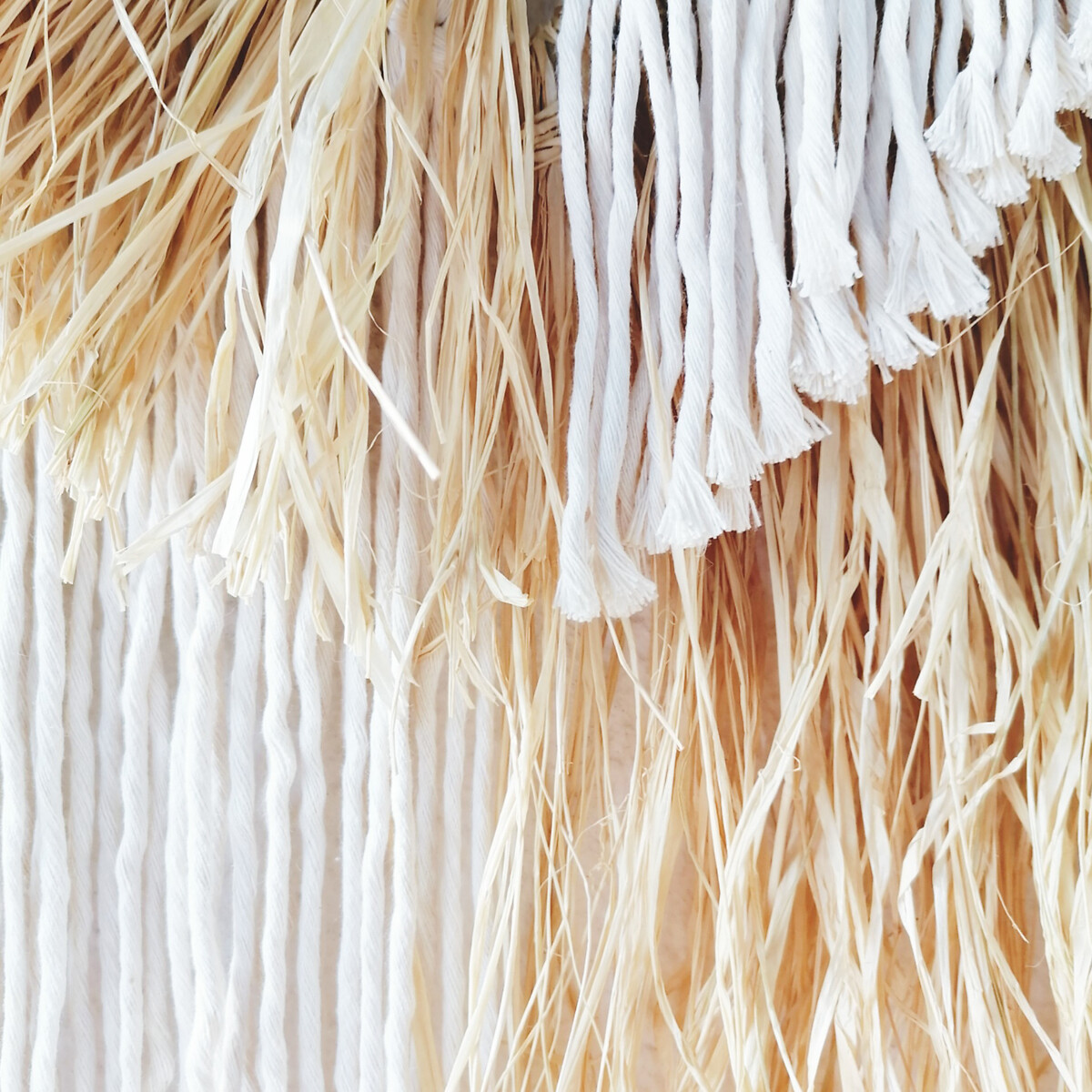 Decoração de parede em macramé RAMOS, Macramar natural, MACRAMAR