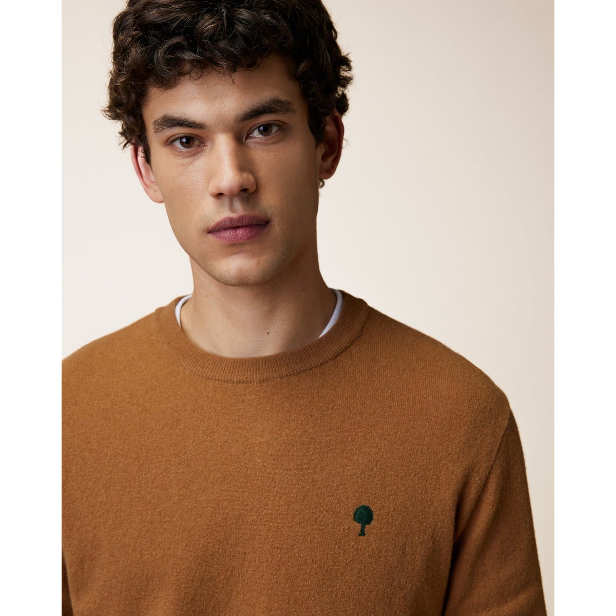 Pull en maille camel, FAGUO