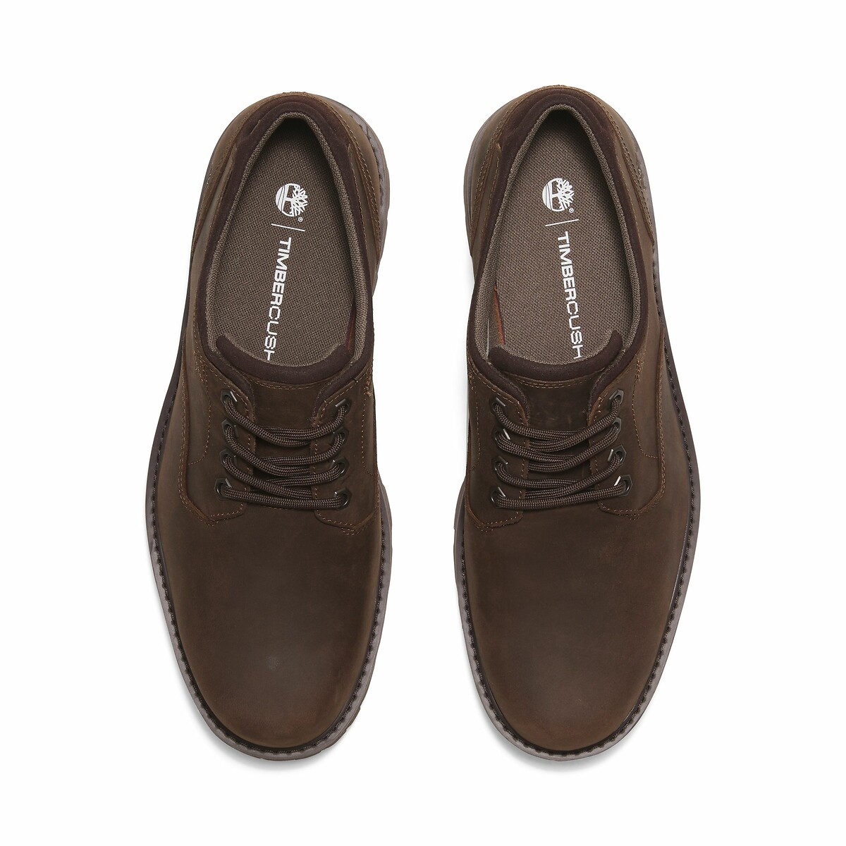 Leren derby's BRITTON ROAD LACE UP donkerkastanje, TIMBERLAND