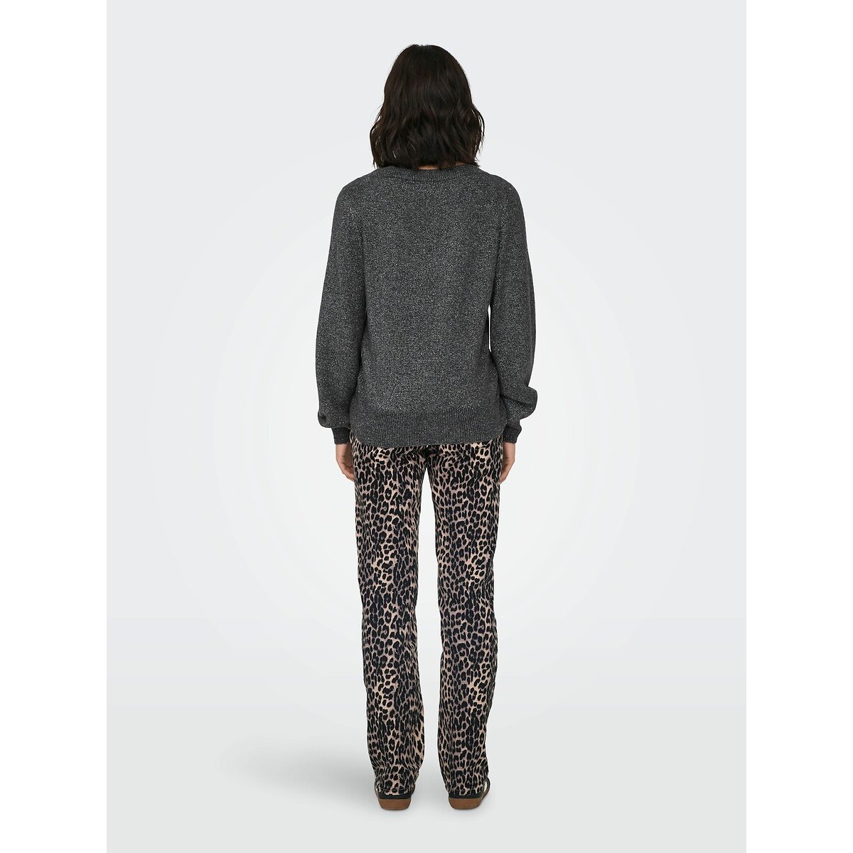 Crew Neck Jumper sparkly grey, JDY