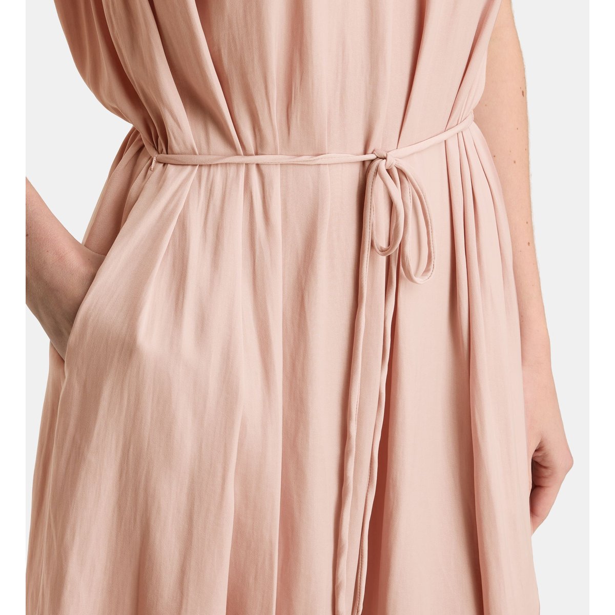 Robe midi fluide enigme satl rose terracotta, GALERIES LAFAYETTE