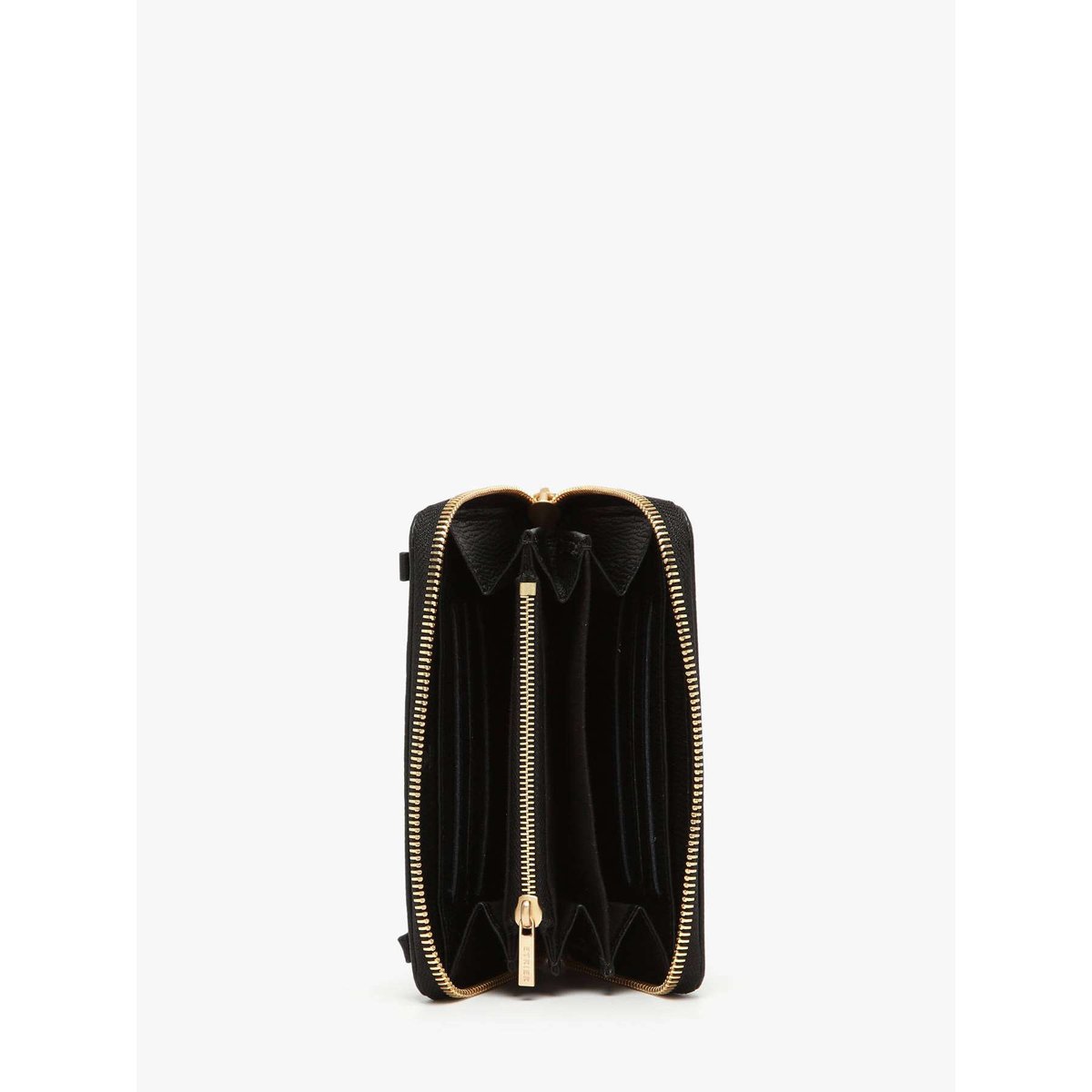 Portefeuille Torsade cuir noir, ETRIER