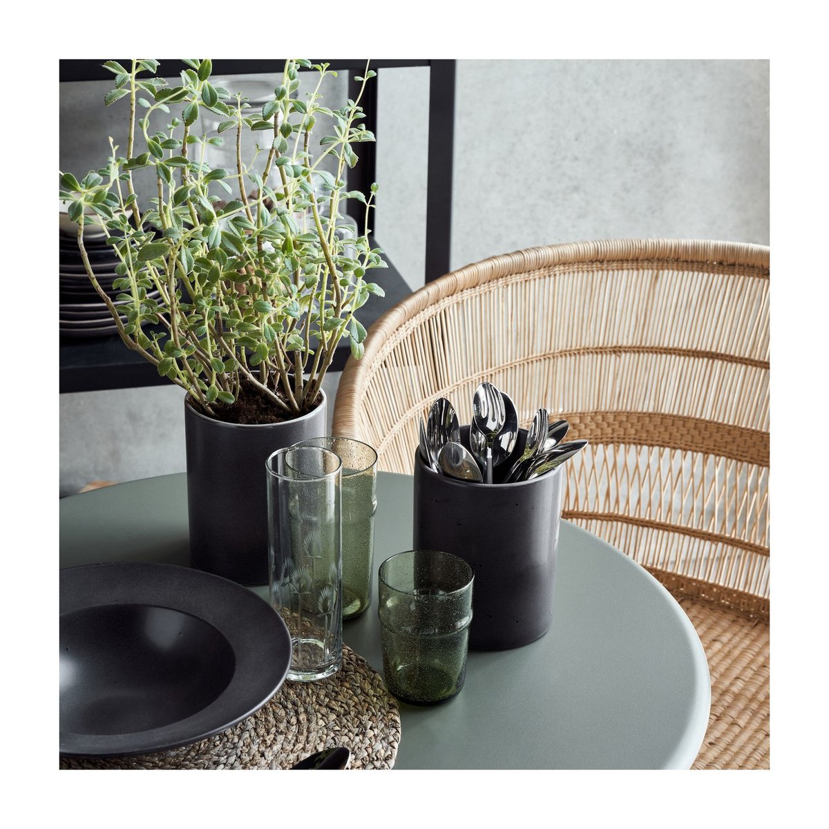 Bocal Rustic gris foncé, HOUSE DOCTOR