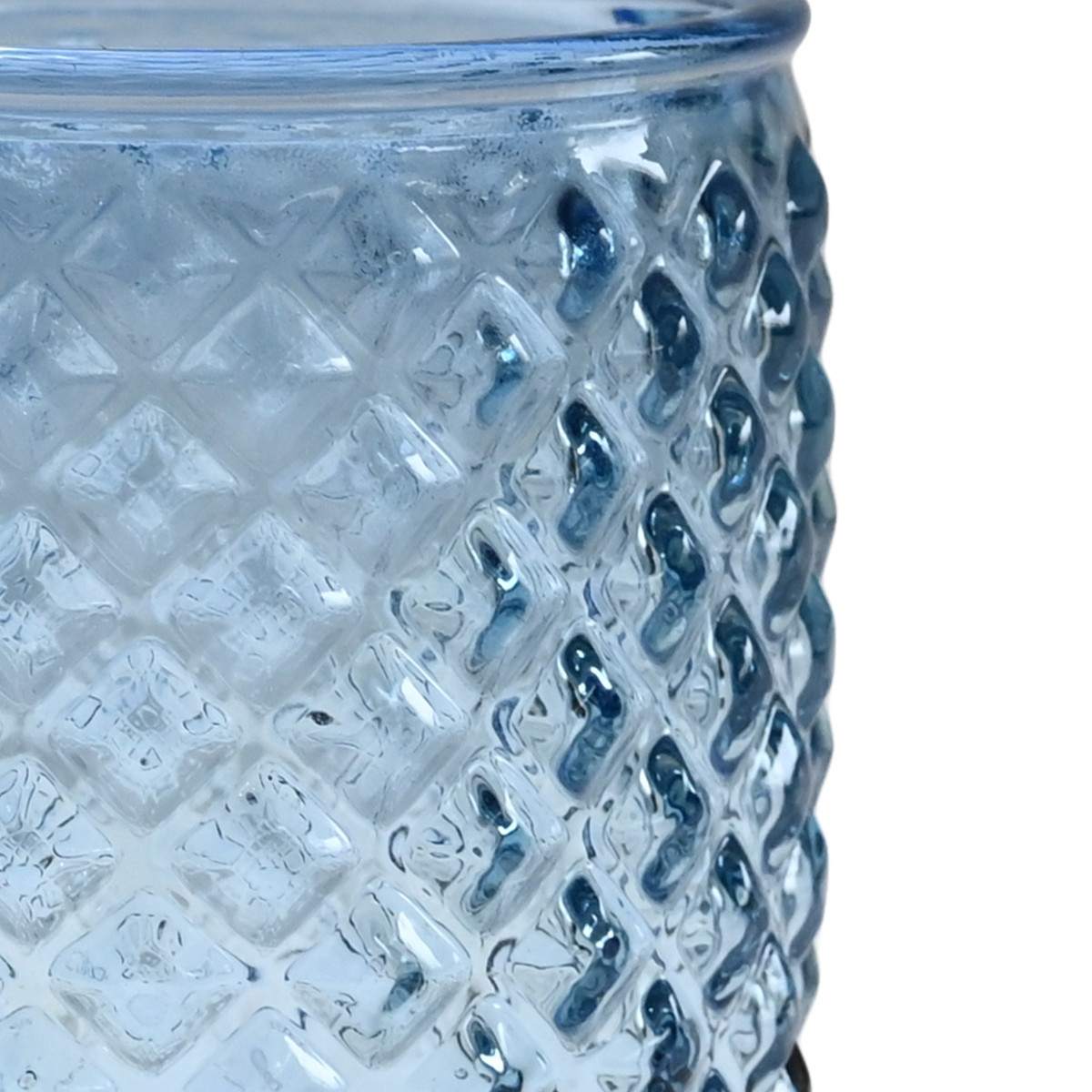Gobelet en verre recyclé DIAMOND ciel, SENSEI MAISON