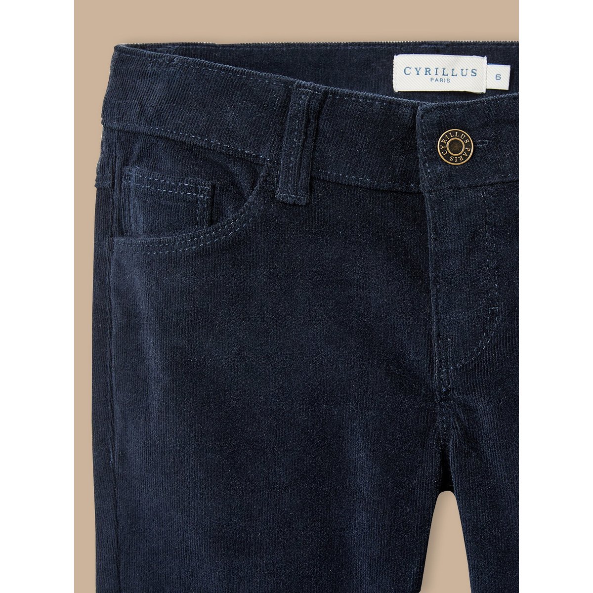 Slim en velours encre, CYRILLUS