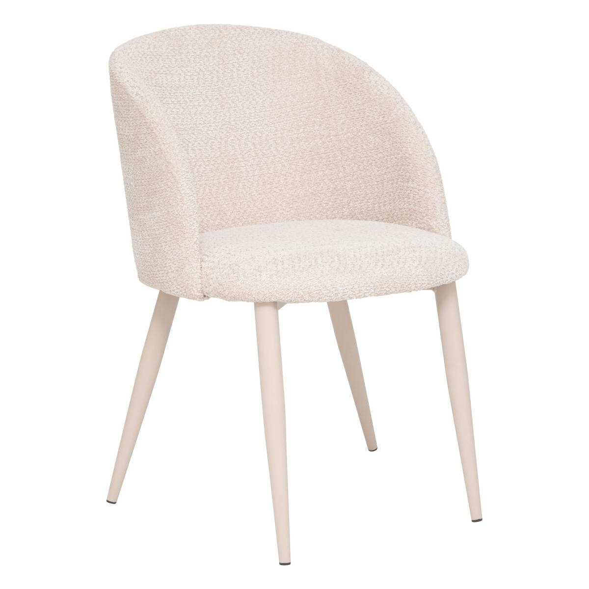Fauteuil tissu texturé CELESTE beige, ATMOSPHERA