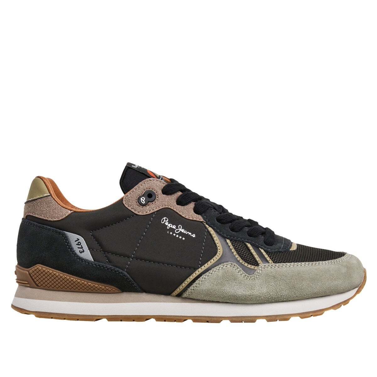 Brit - Baskets De Running Rétro gris, PEPE JEANS