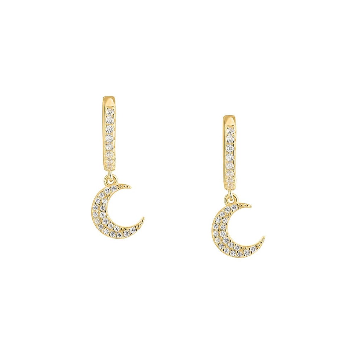 Boucles d'oreilles en Argent/oxyde de zirconium De Zirconium et Oxyde de zirconium or, SOLIS
