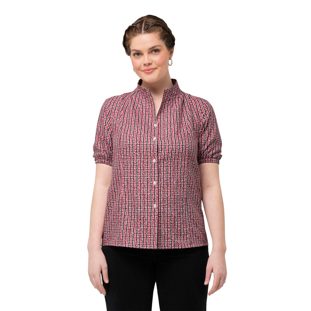 Blouse à carreaux salsa, ULLA POPKEN