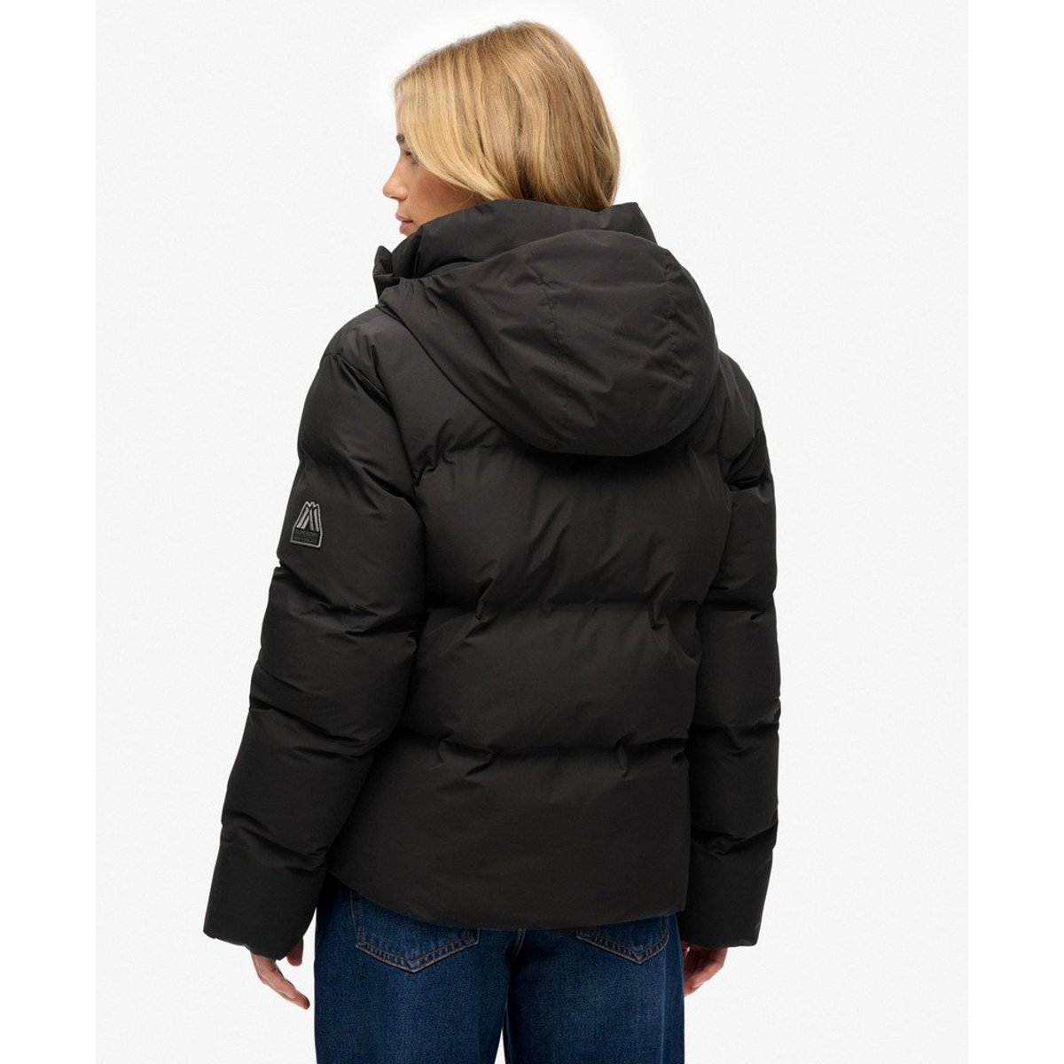 Doudoune droite City noir, SUPERDRY